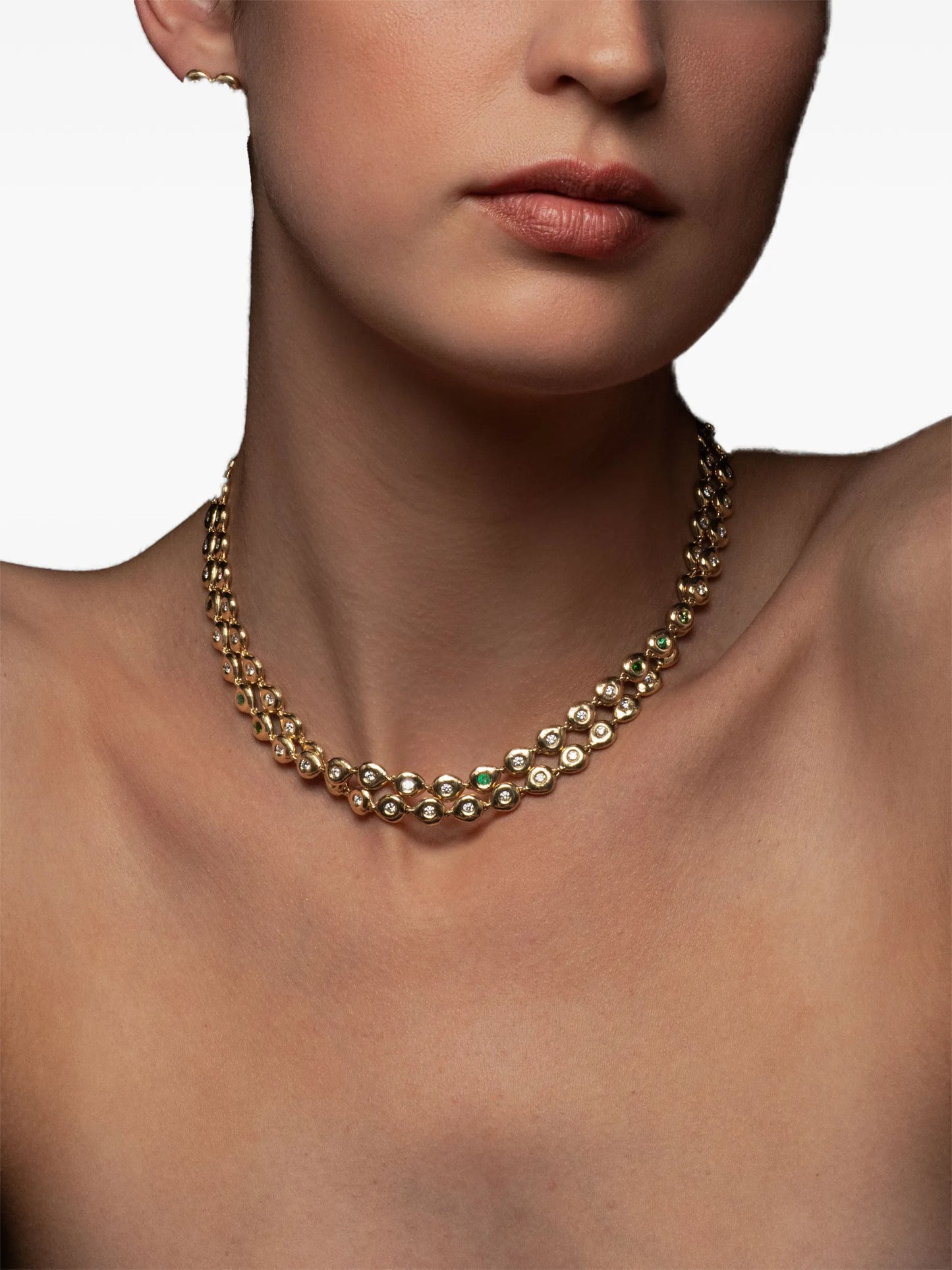 Reverie II Tennis embellished necklace