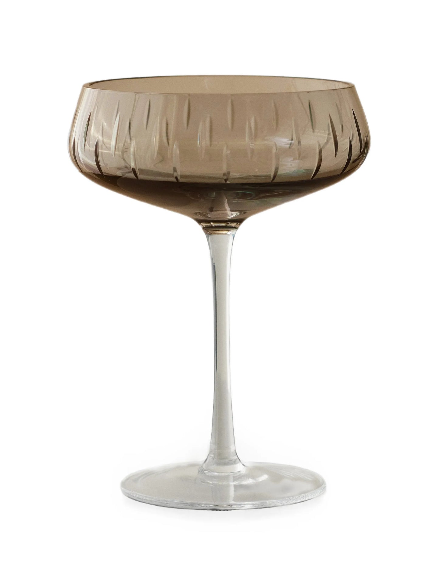 faceted champagne coupe (set of four)