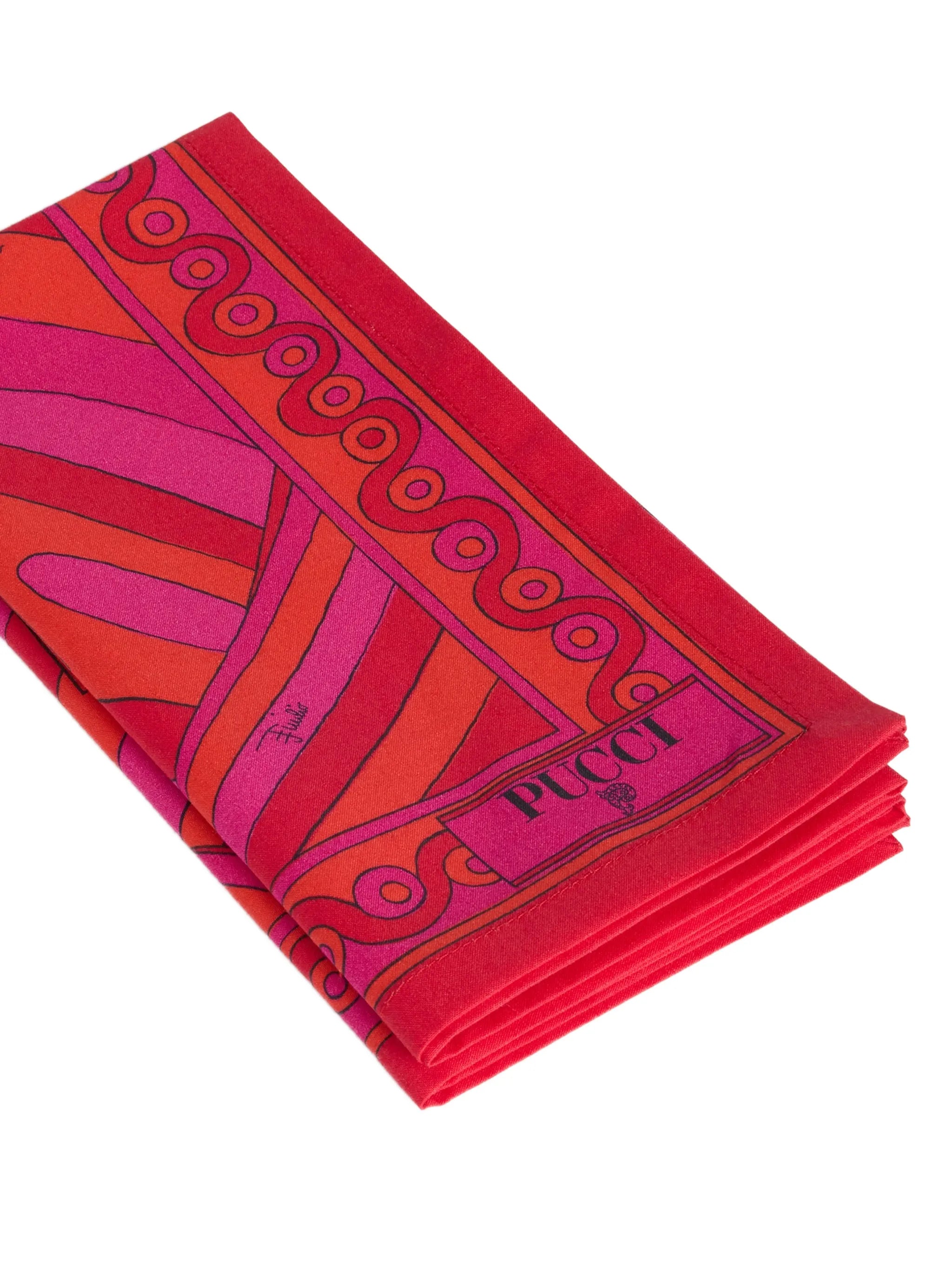 Marmo-print cotton napkins