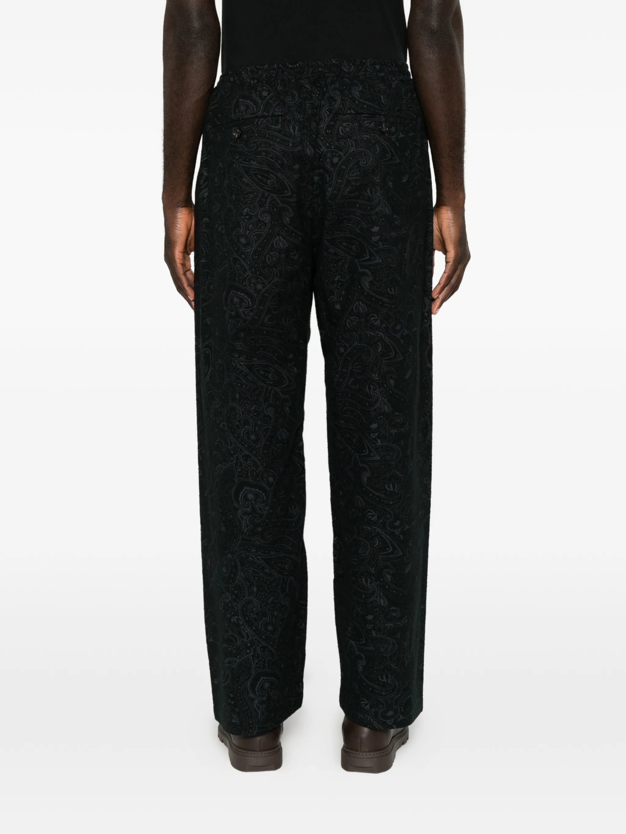 Samurai paisley-print trousers