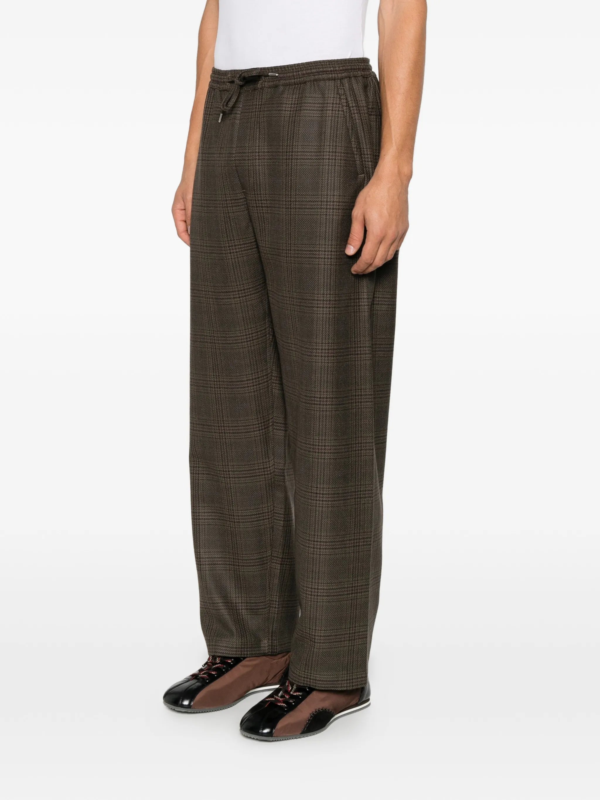 Samurai check trousers