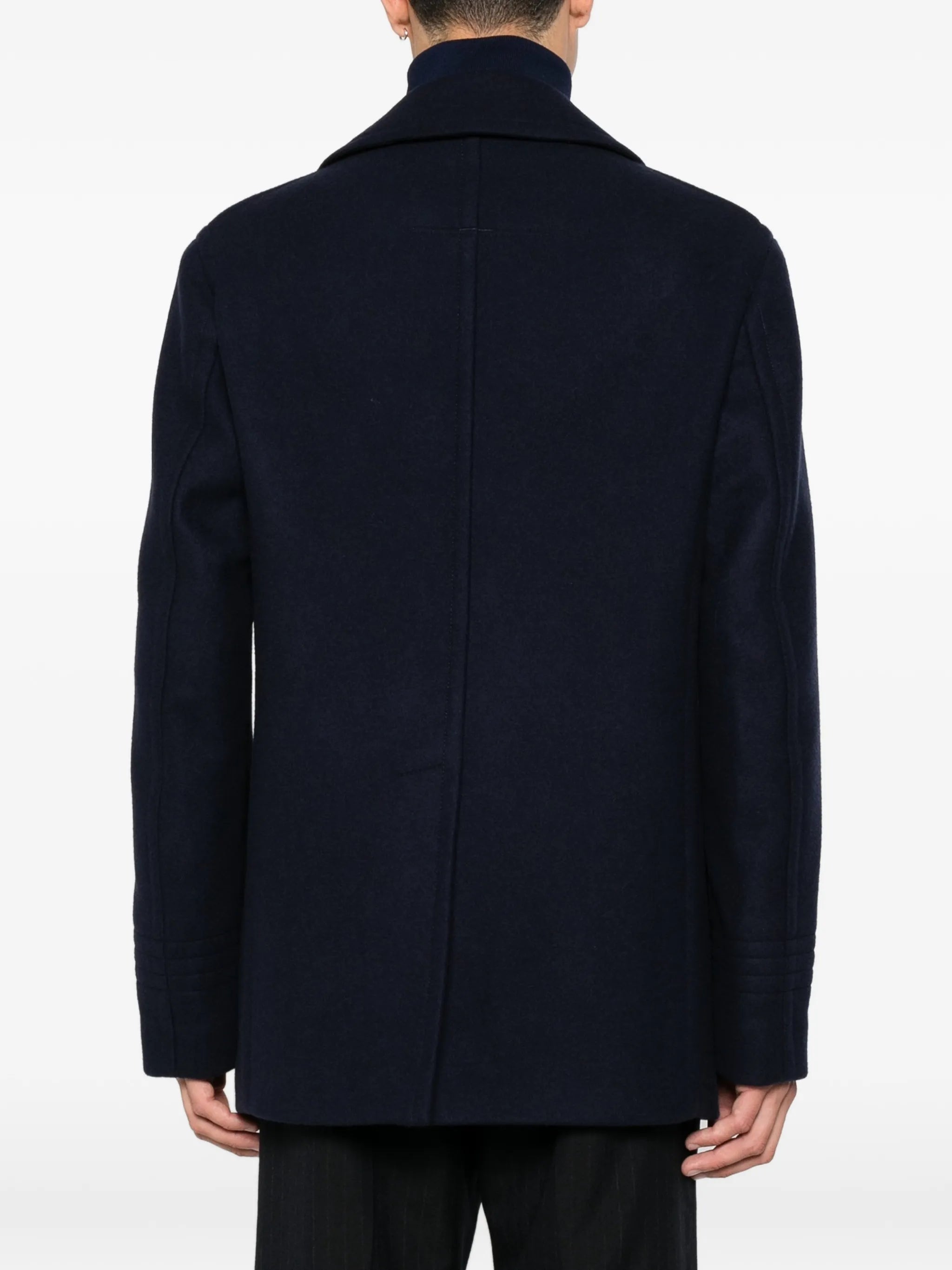 soft felt peacoat