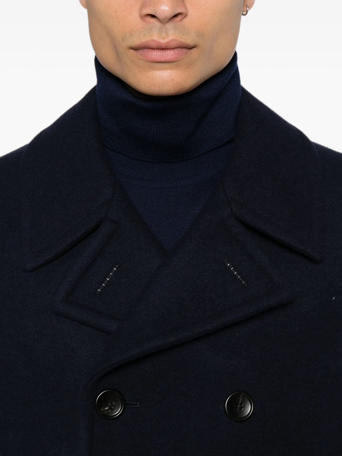 soft felt peacoat
