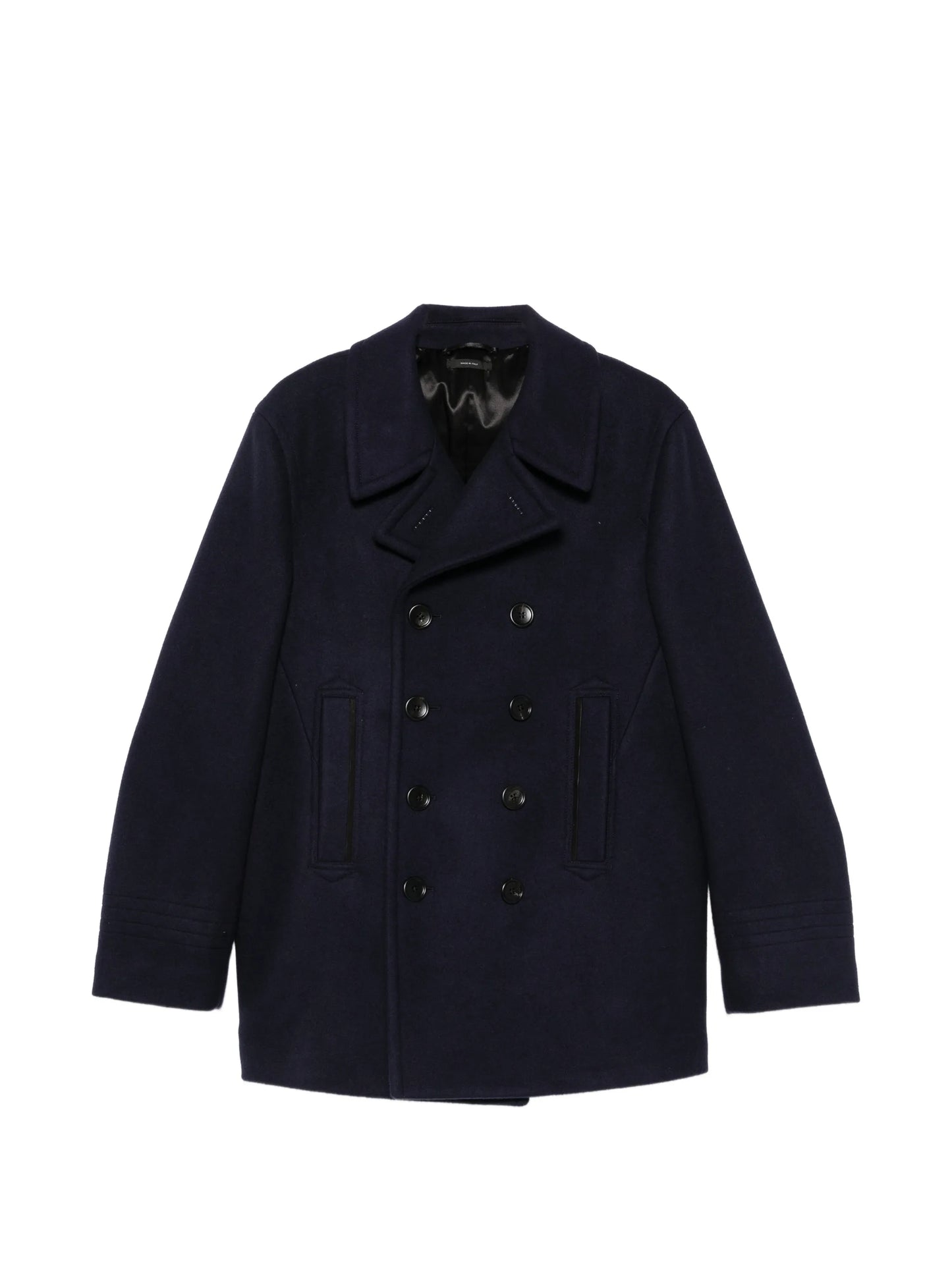 double-breasted peacoat