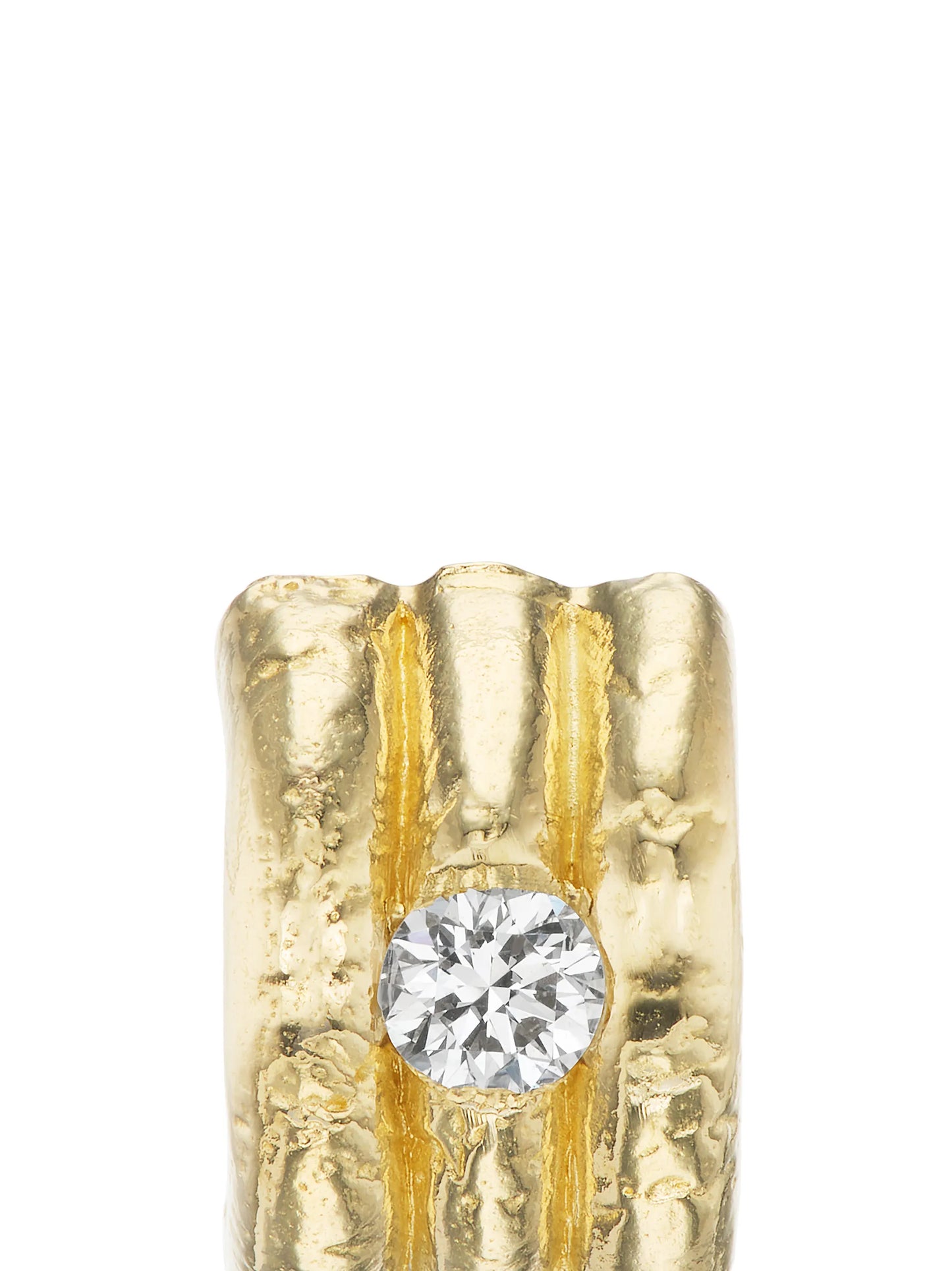 Reverie VI diamond huggie earrings