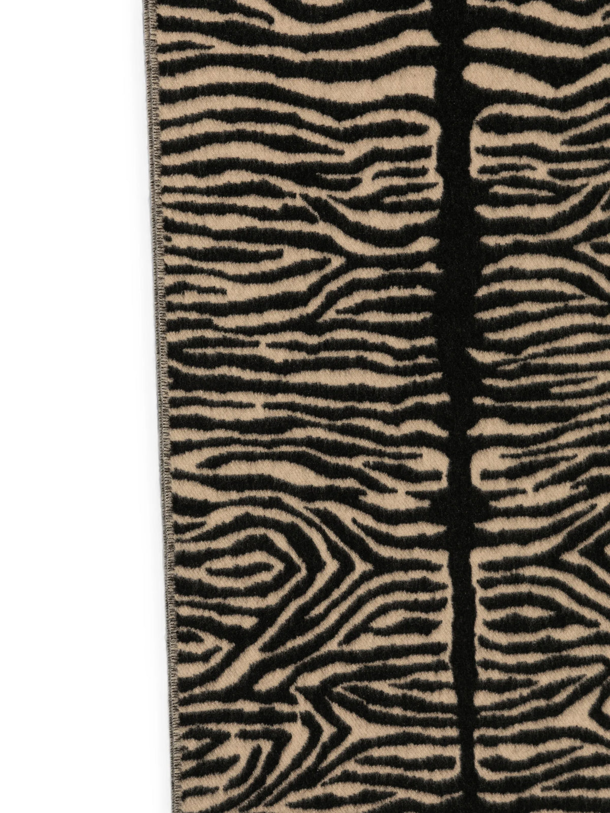 wool scarf with tiger animalier print