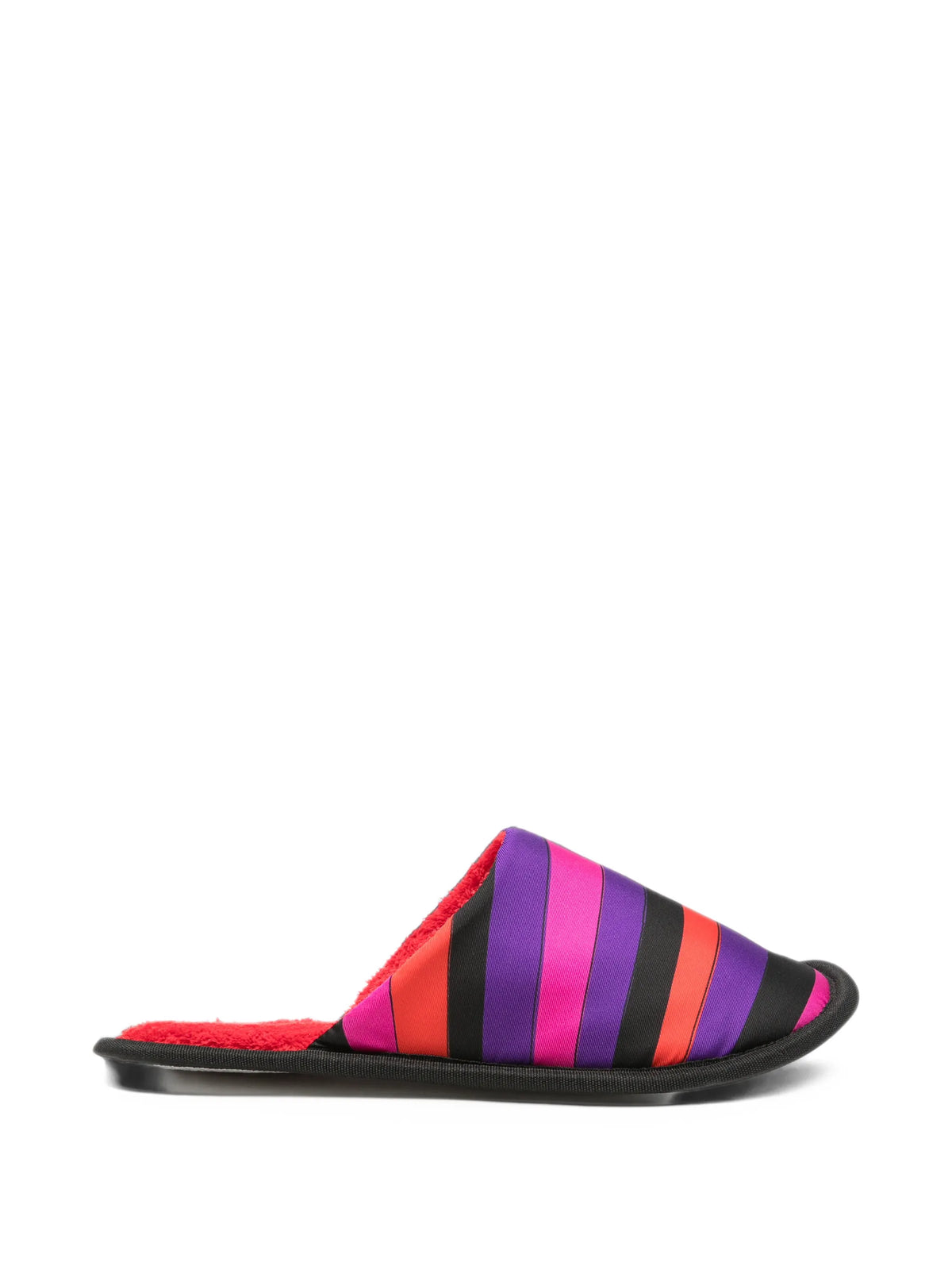 striped slippers