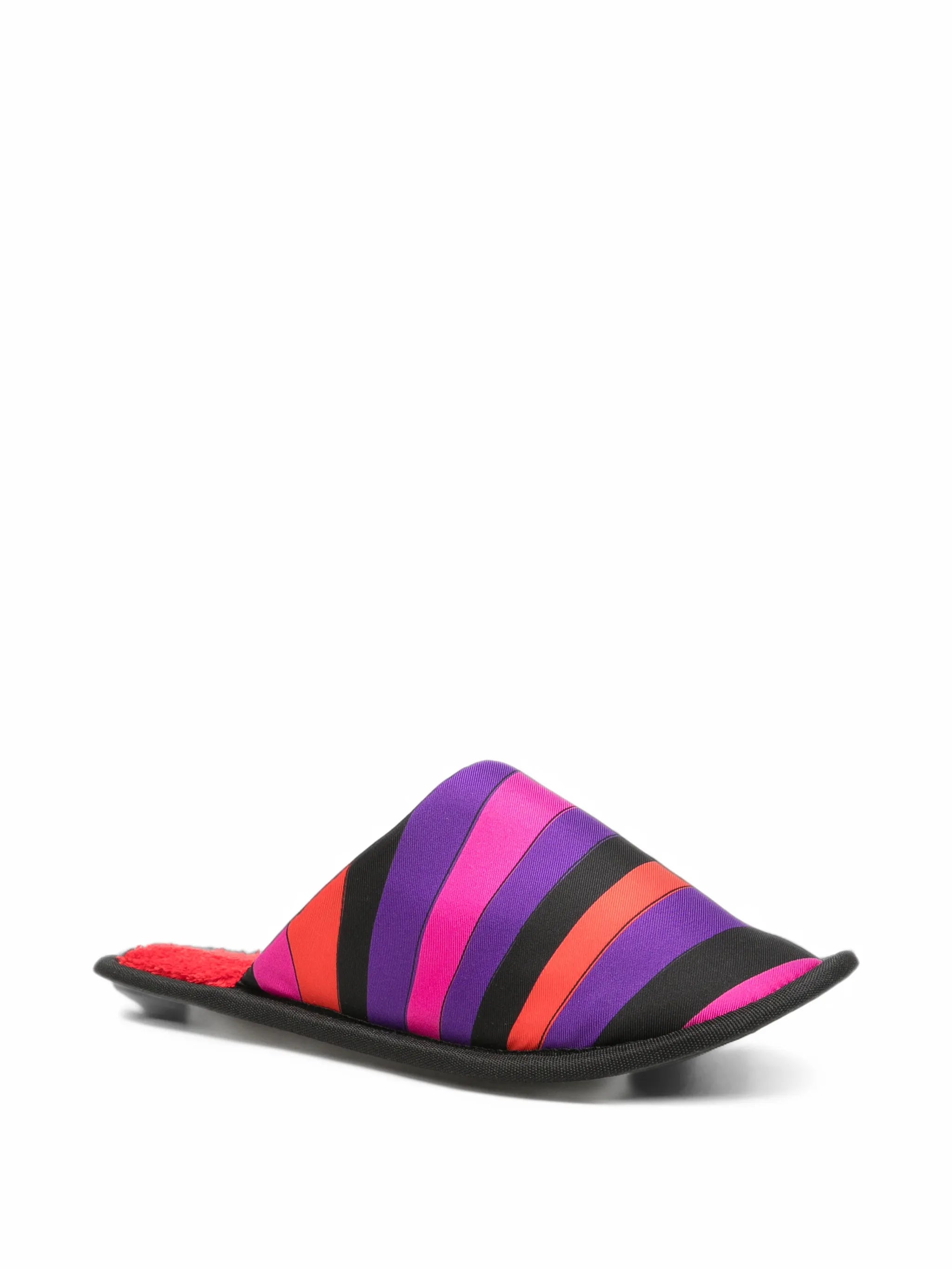 striped slippers
