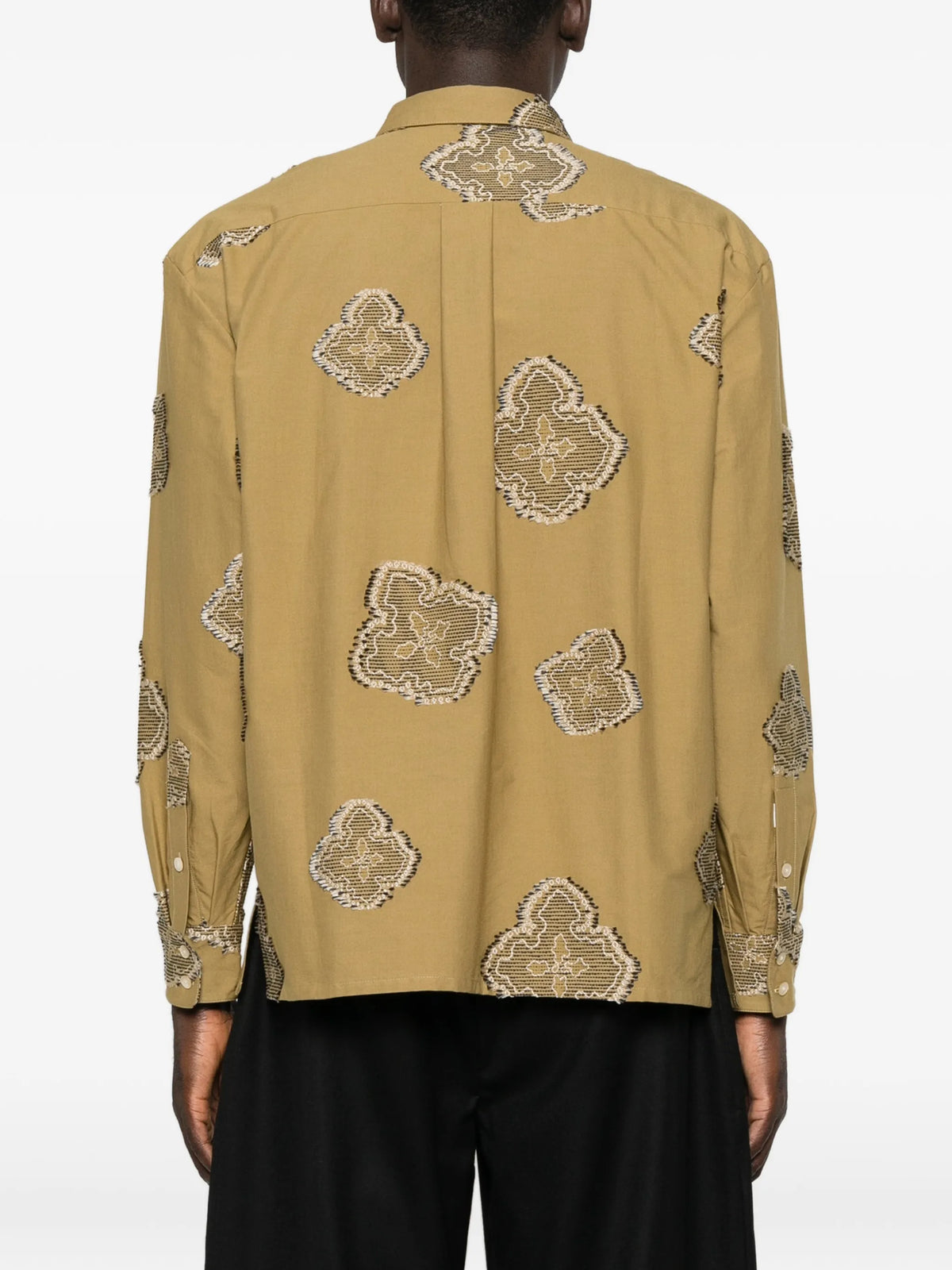 Derbin paisley-embroidered shirt