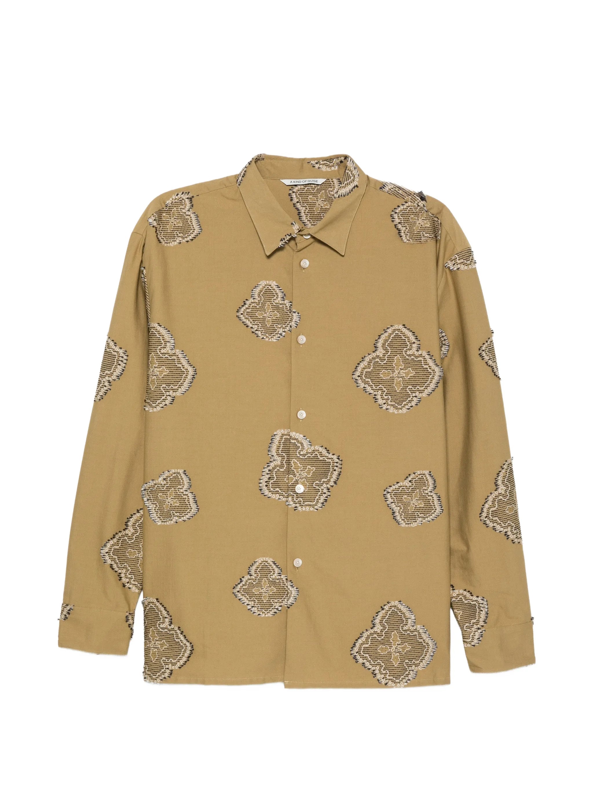 Derbin paisley-embroidered shirt