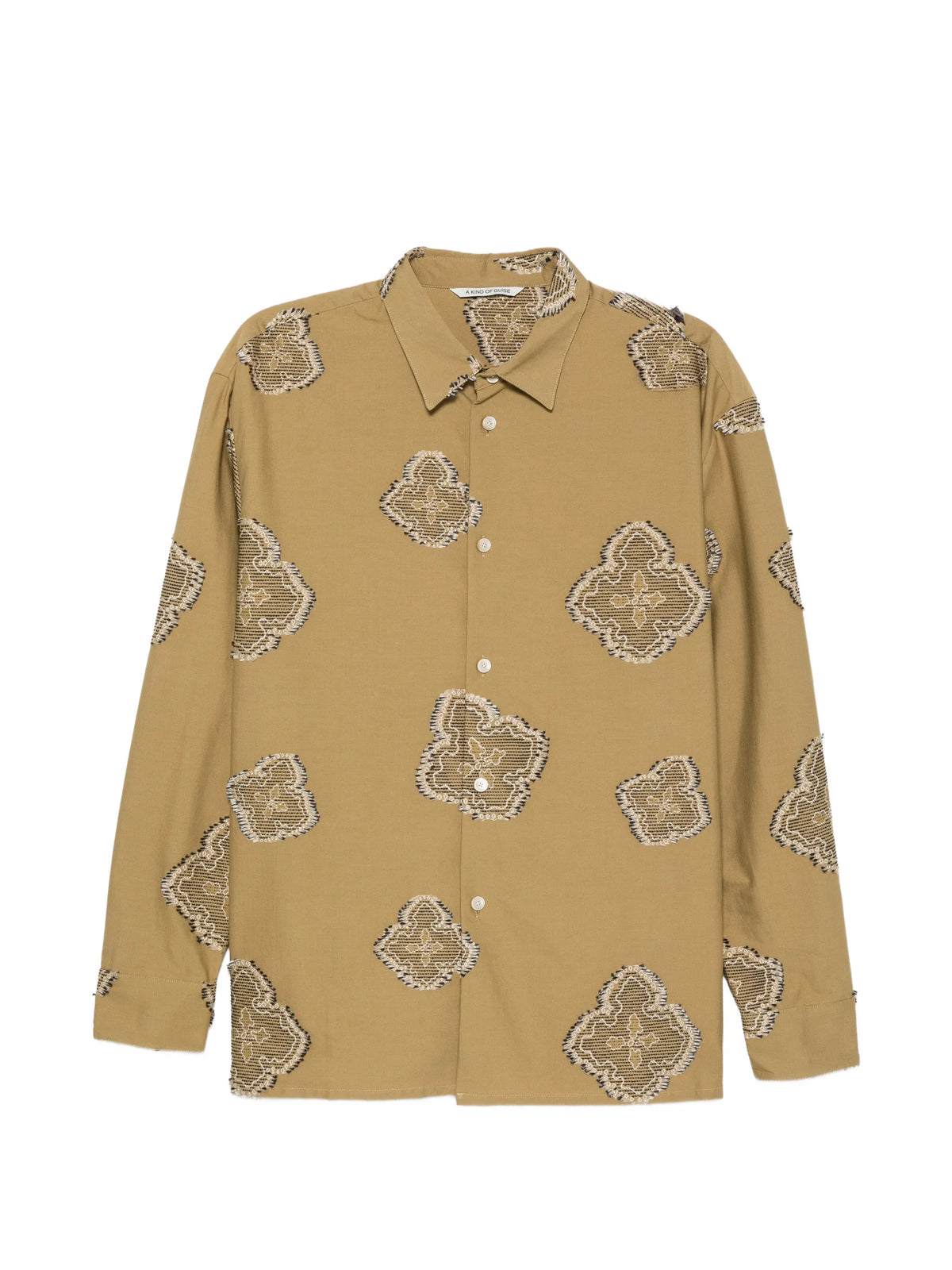 Derbin paisley-embroidered shirt