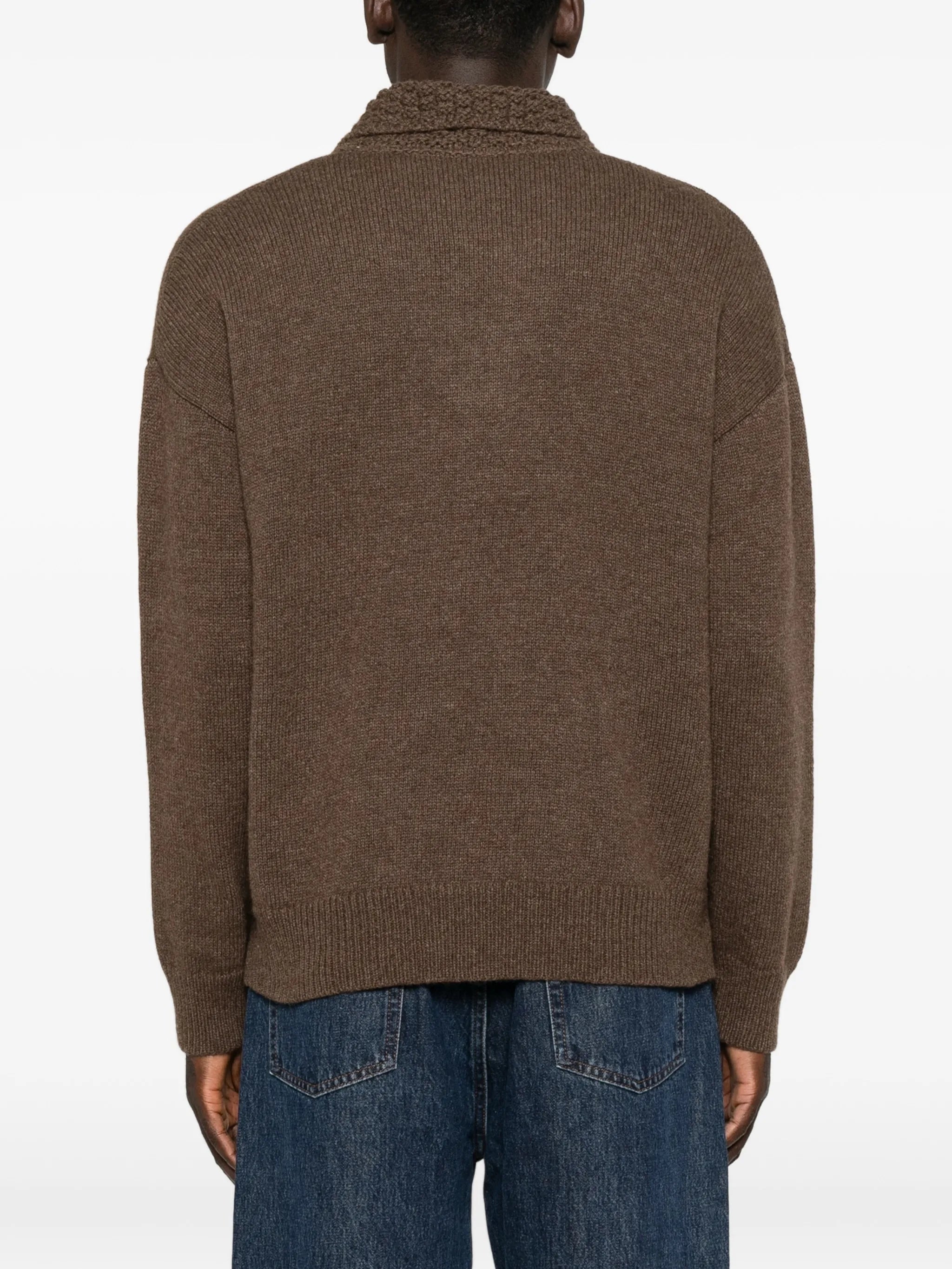 Palano crochet-trim polo top