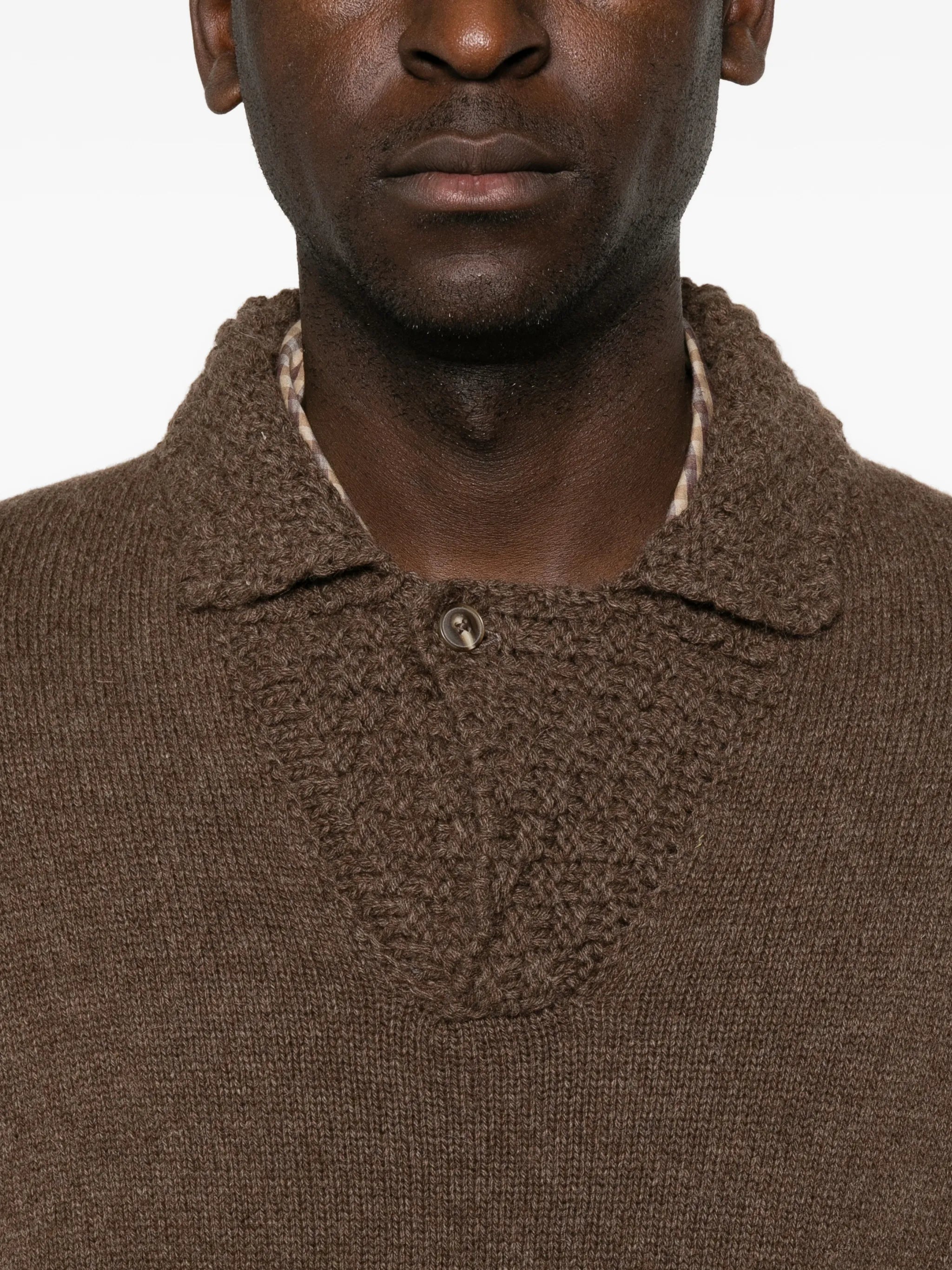 Palano knit polo shirt