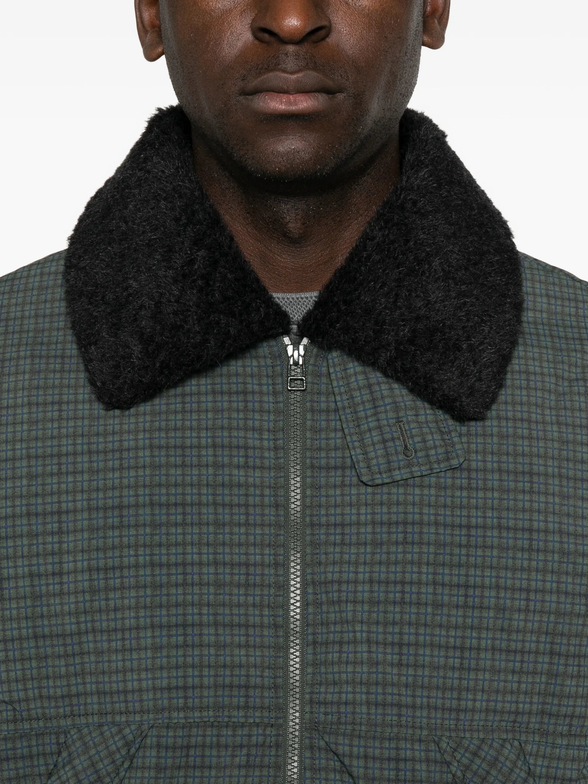 Esca check puffer jacket