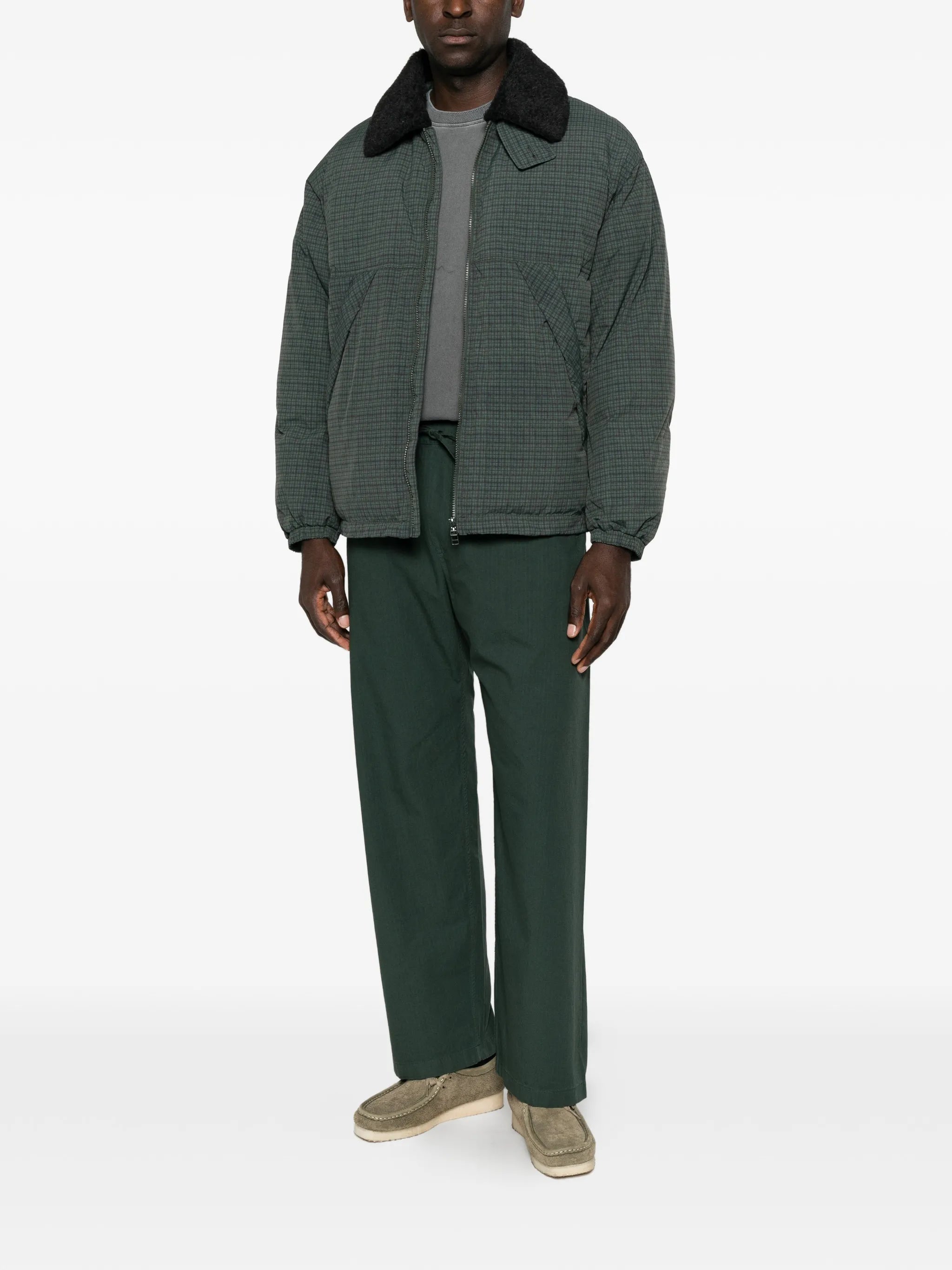 Esca check puffer jacket