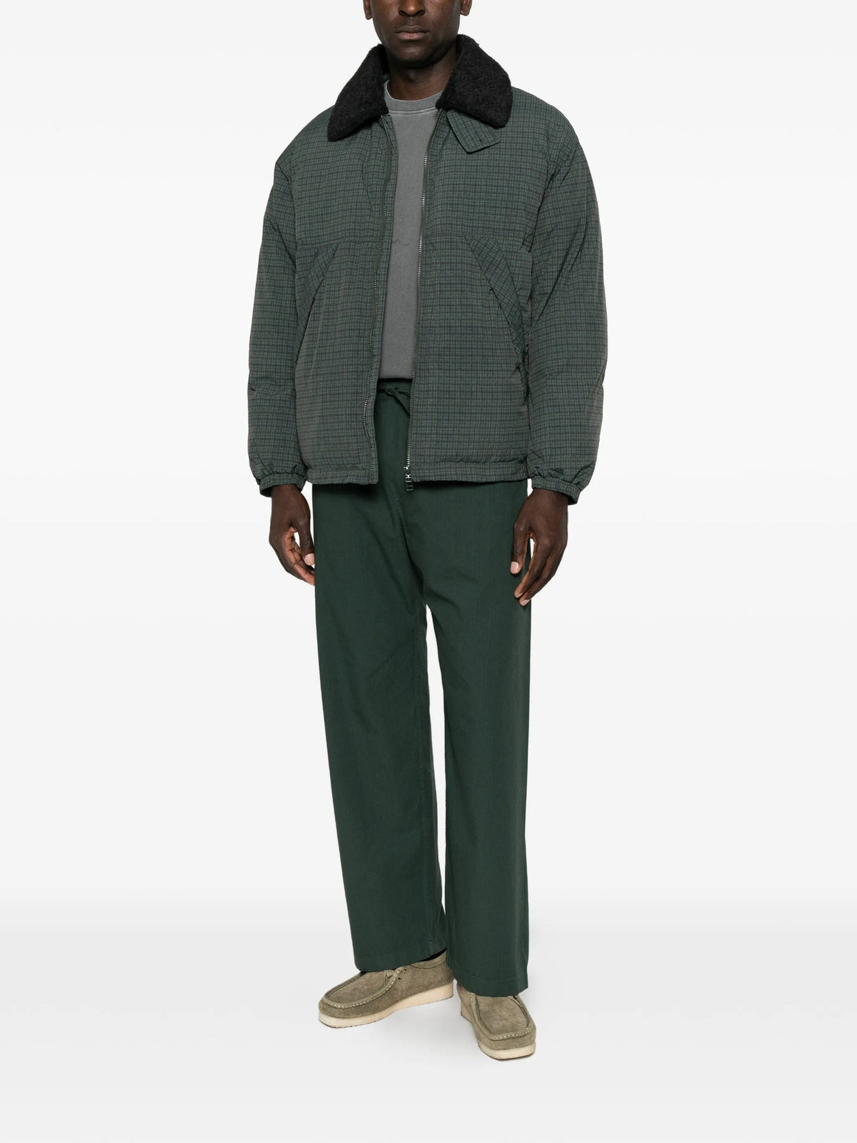Esca check puffer jacket