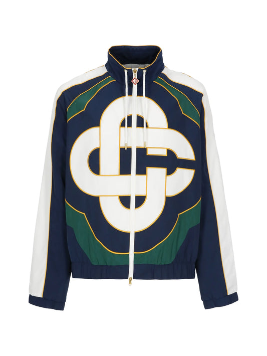 zip-fastening logo-detail jacket