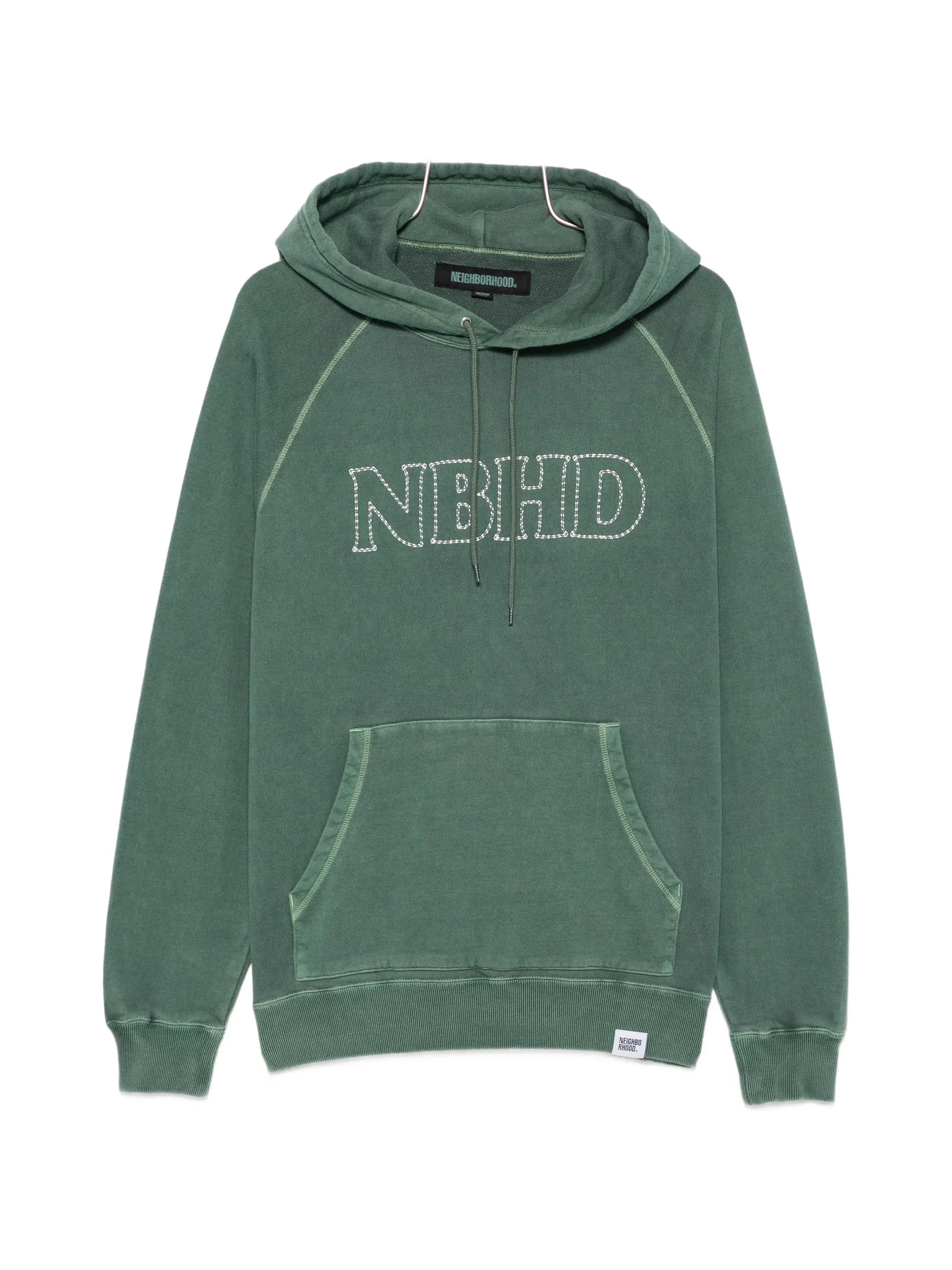 logo-embroidered hoodie