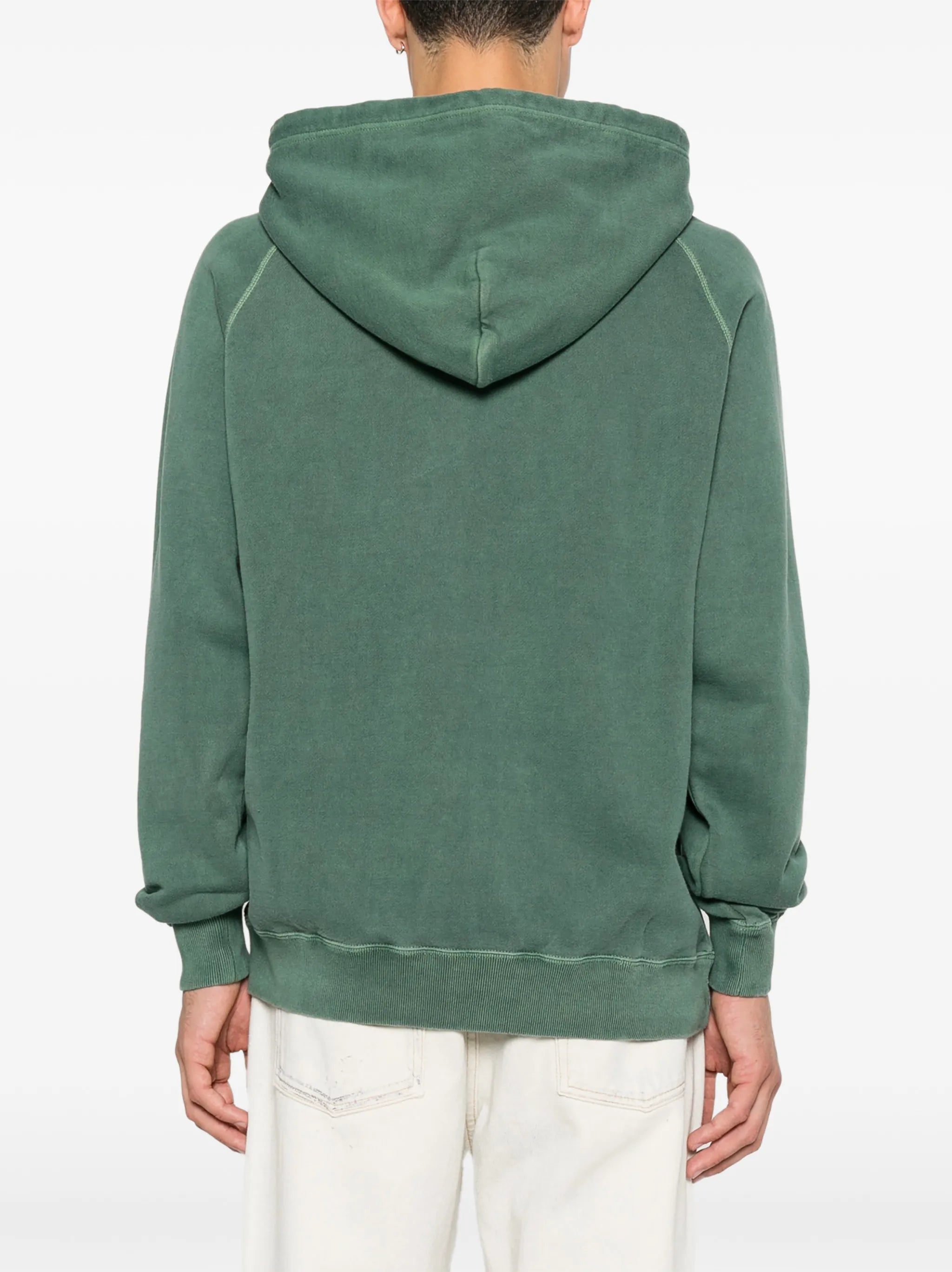 logo-embroidered hoodie