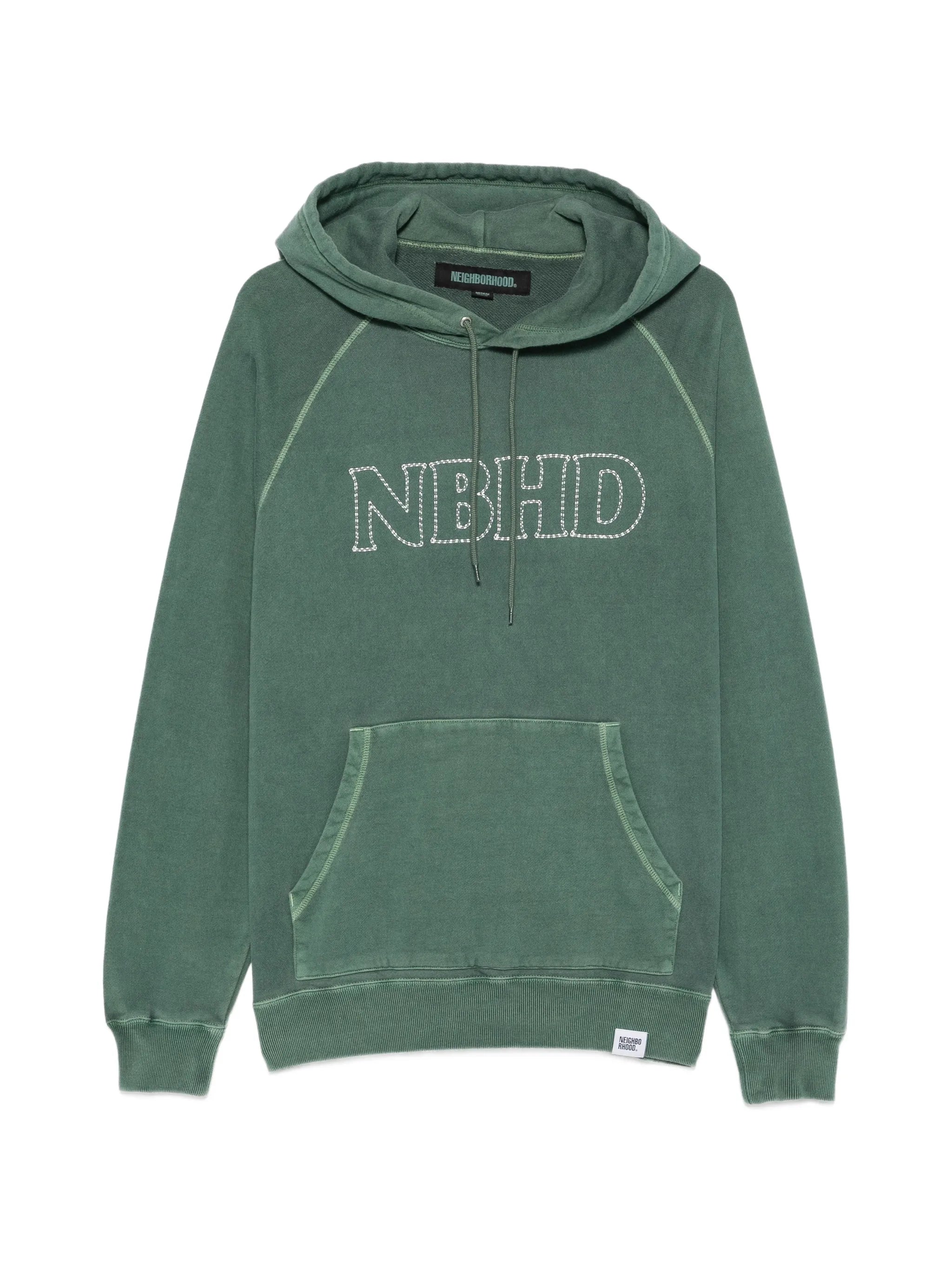 logo-embroidered hoodie