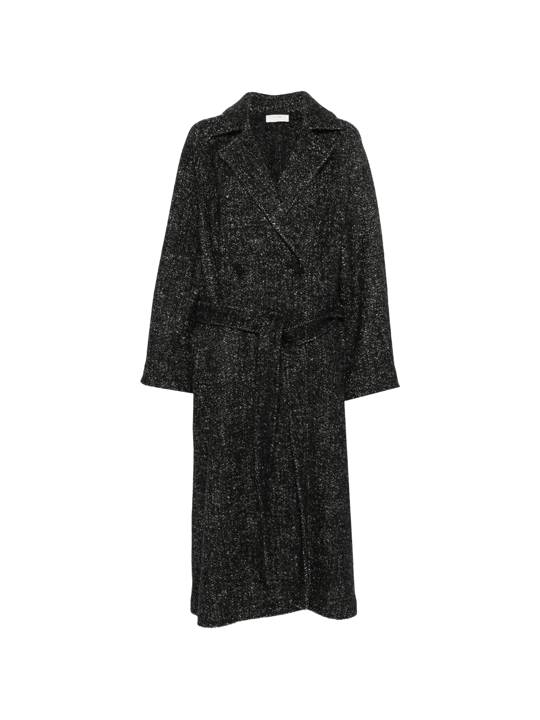 double-breasted belted coat