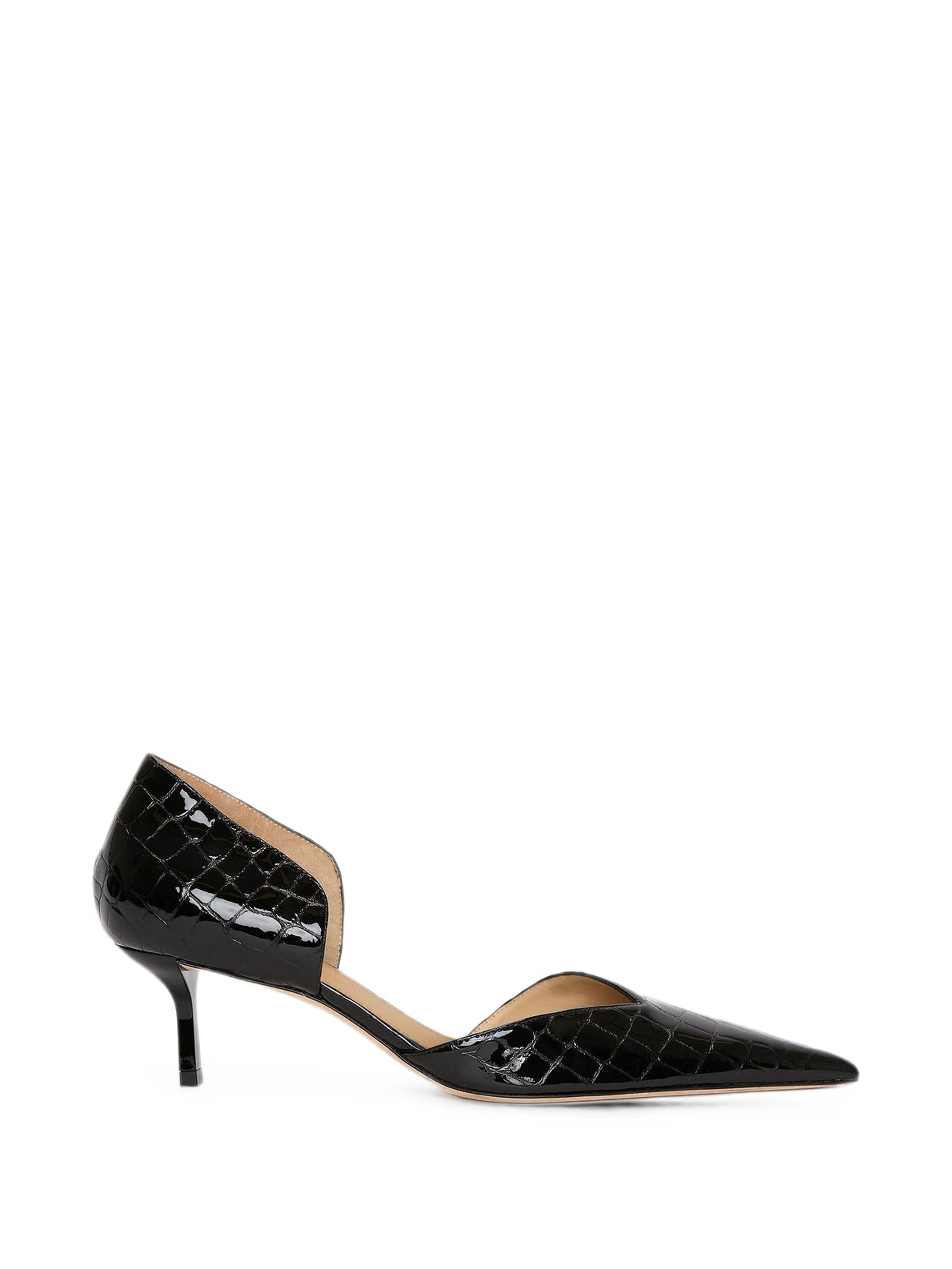 Victoria Angle D'Orsay heeled pumps