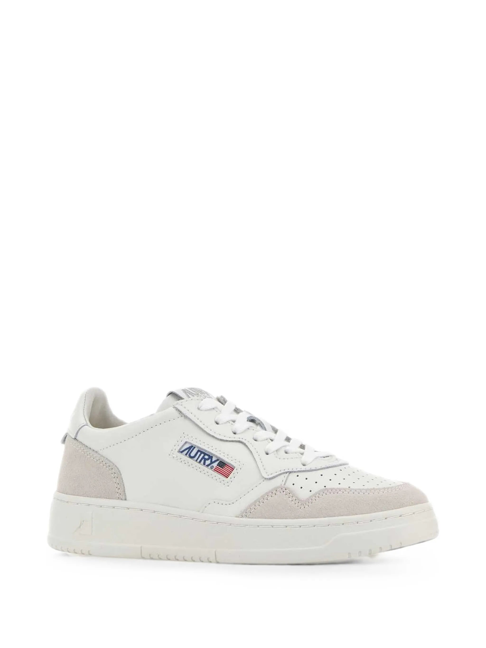 Medalist low sneakers in leather and suede