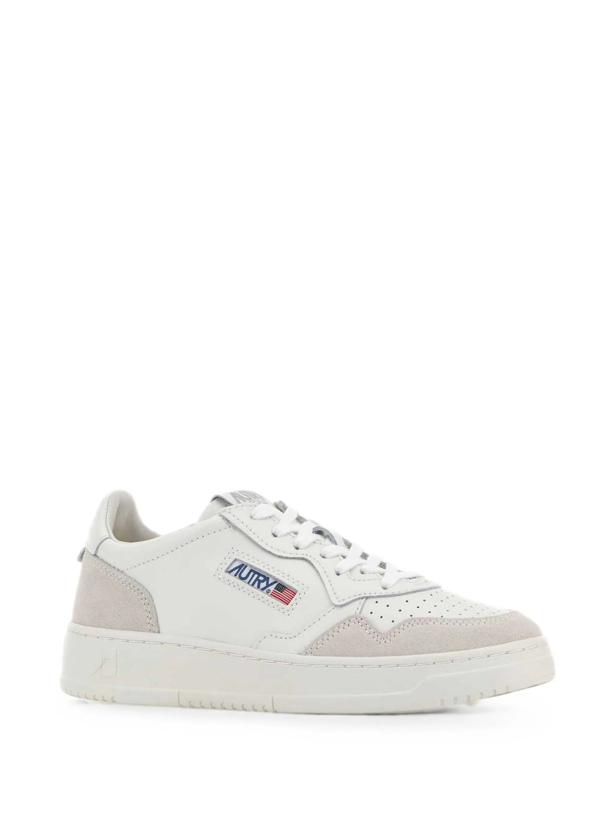 Medalist low sneakers in leather and suede