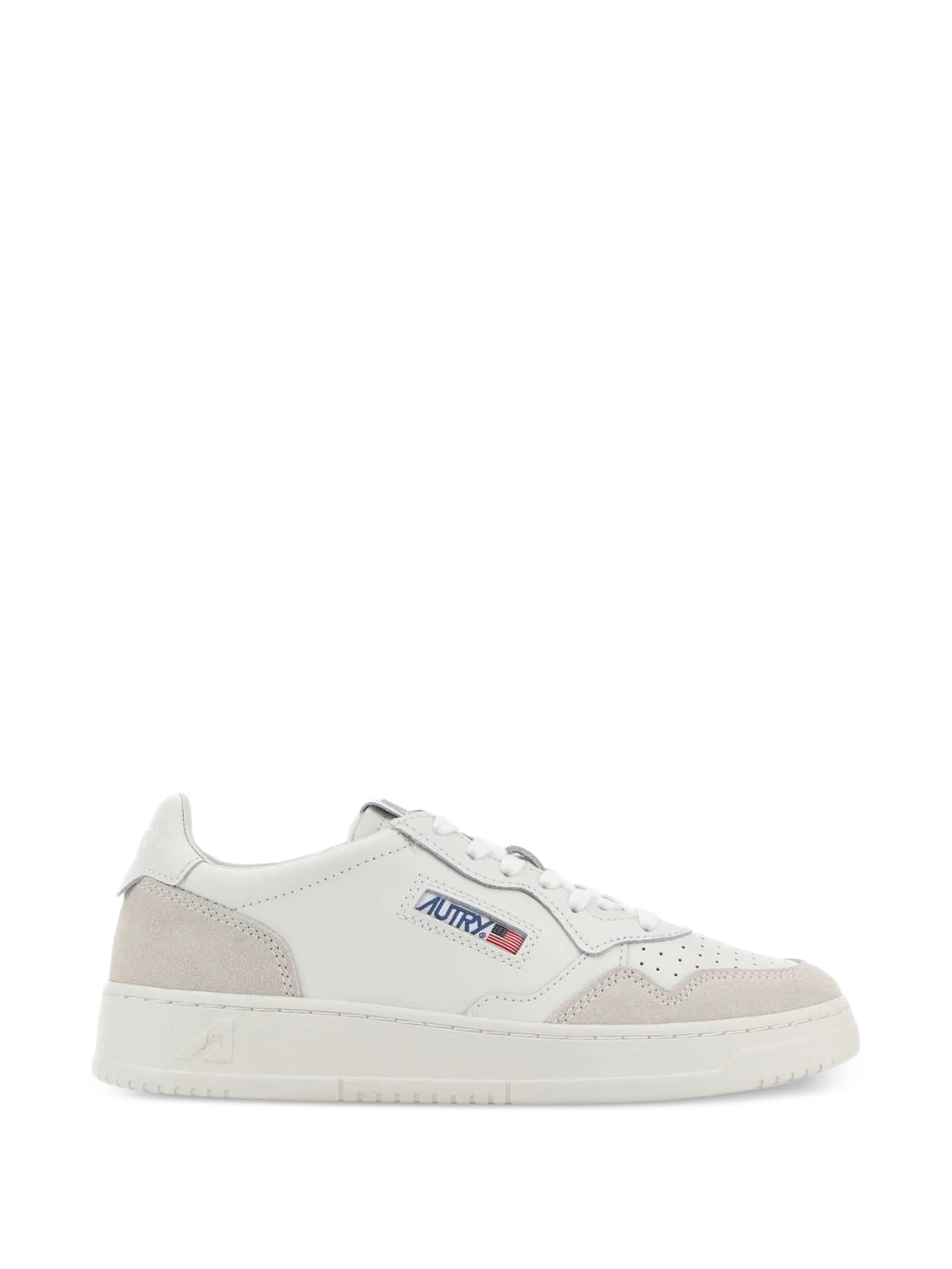 Medalist low sneakers in leather and suede