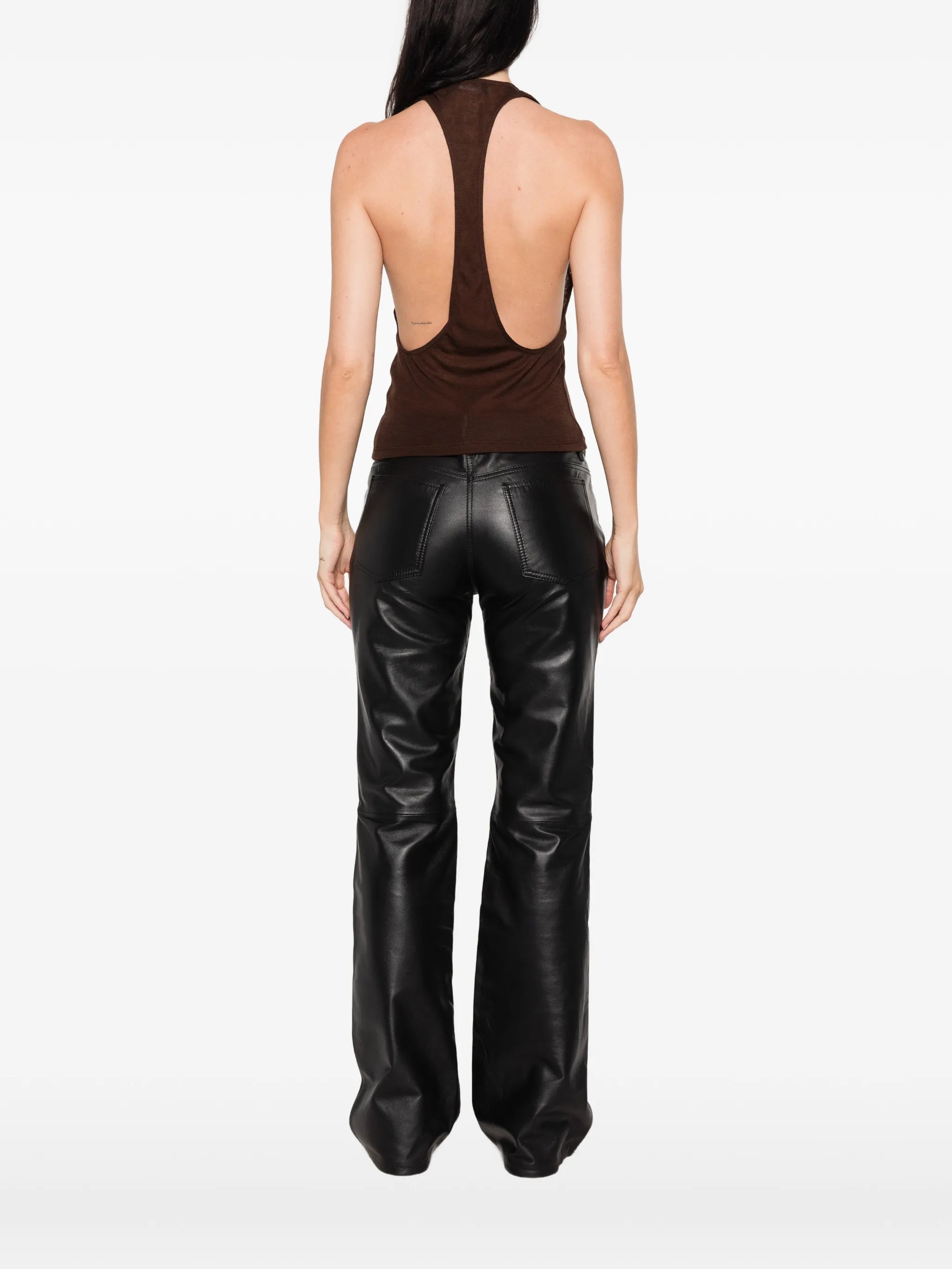 Valley sheer racer tank top