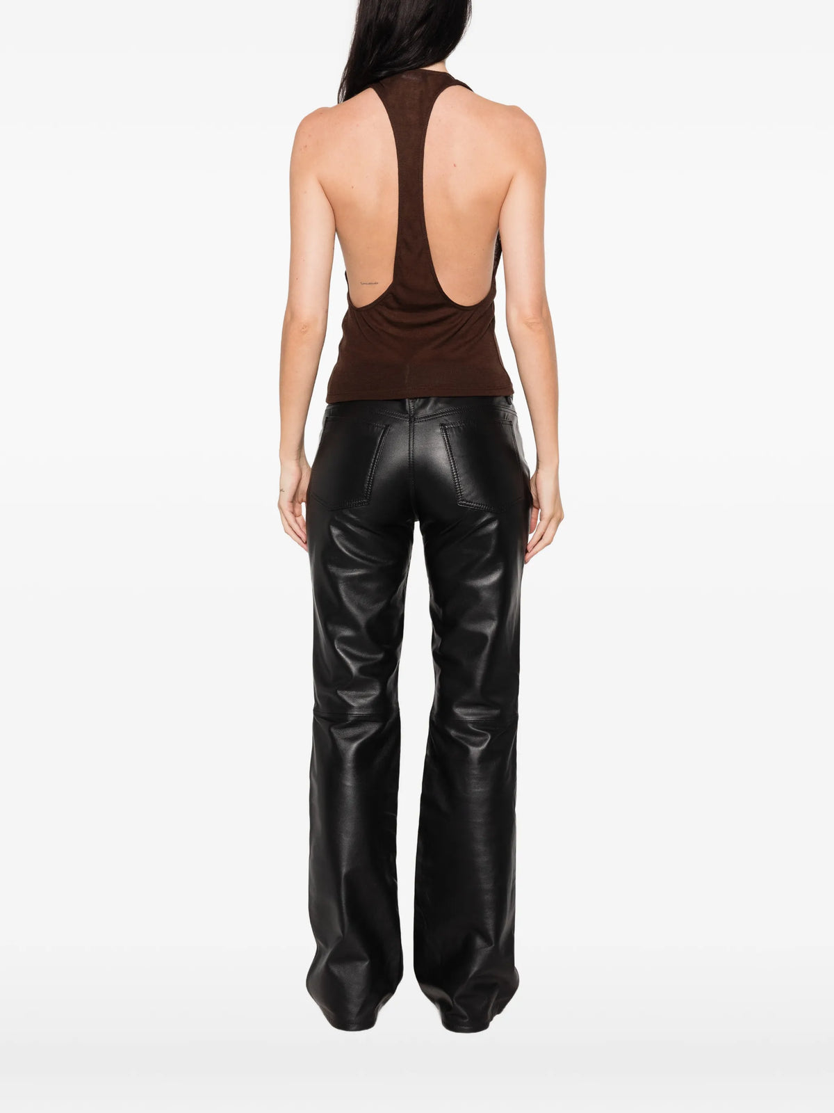 Valley sheer racer tank top
