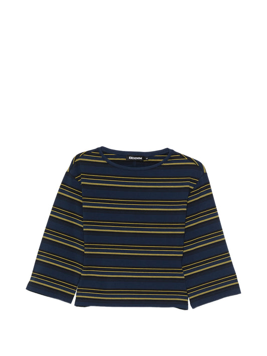 Douglas top navy moss stripe