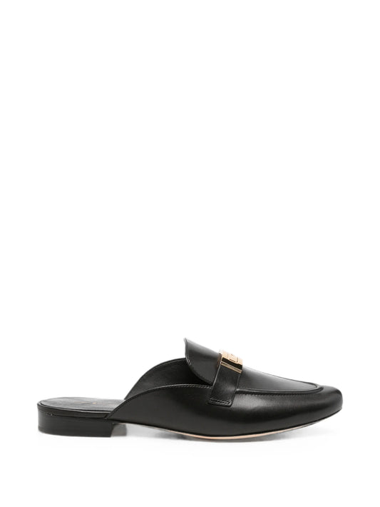 Leelee logo-plaque mules