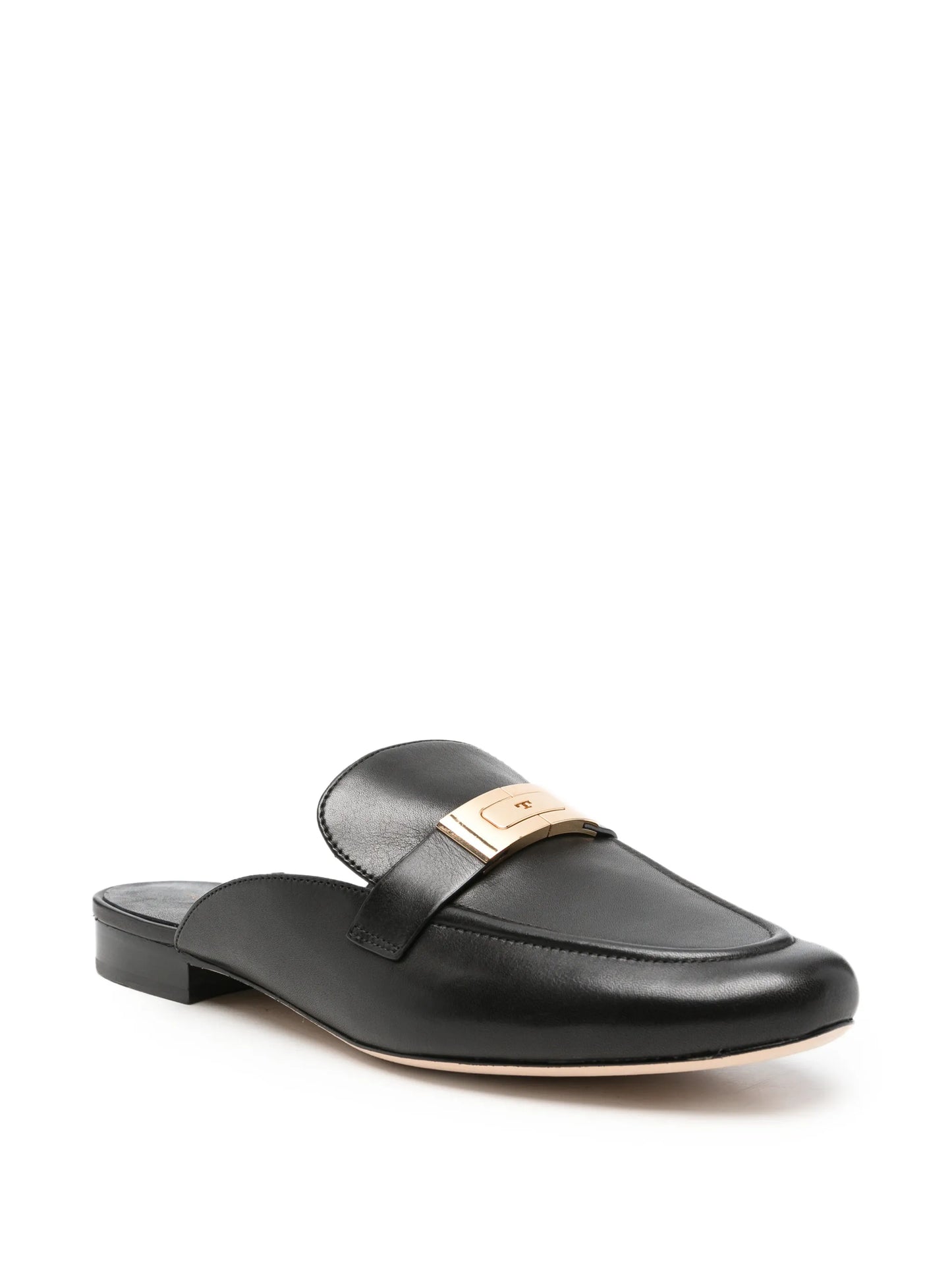 Leelee logo-plaque mules