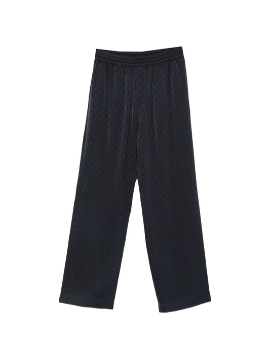 monogram-jacquard trousers