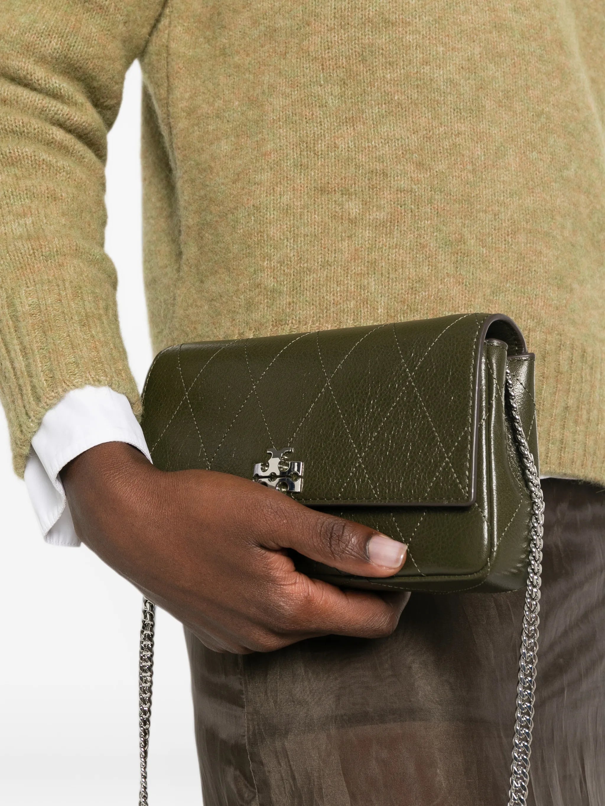 Charlie quilted clutch bag