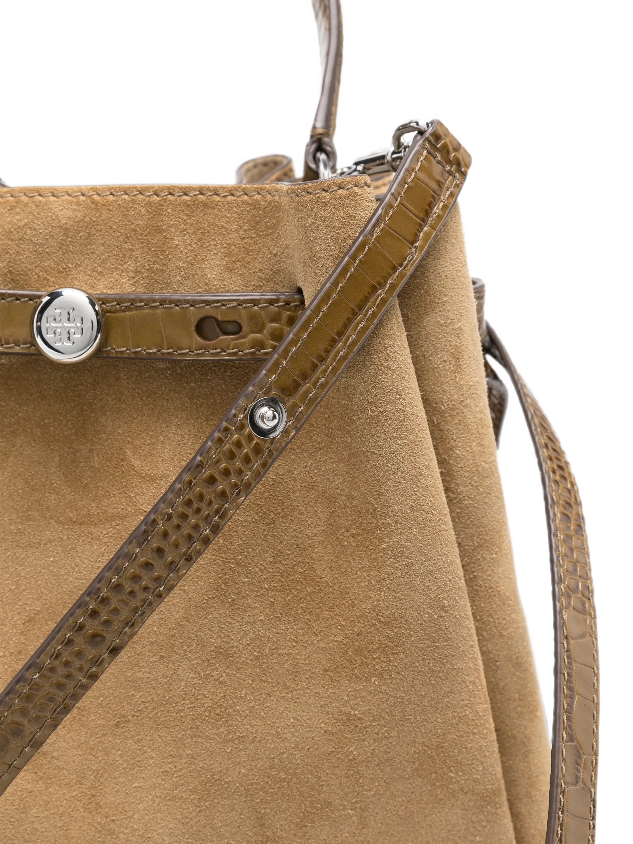 Romy suede bucket bag