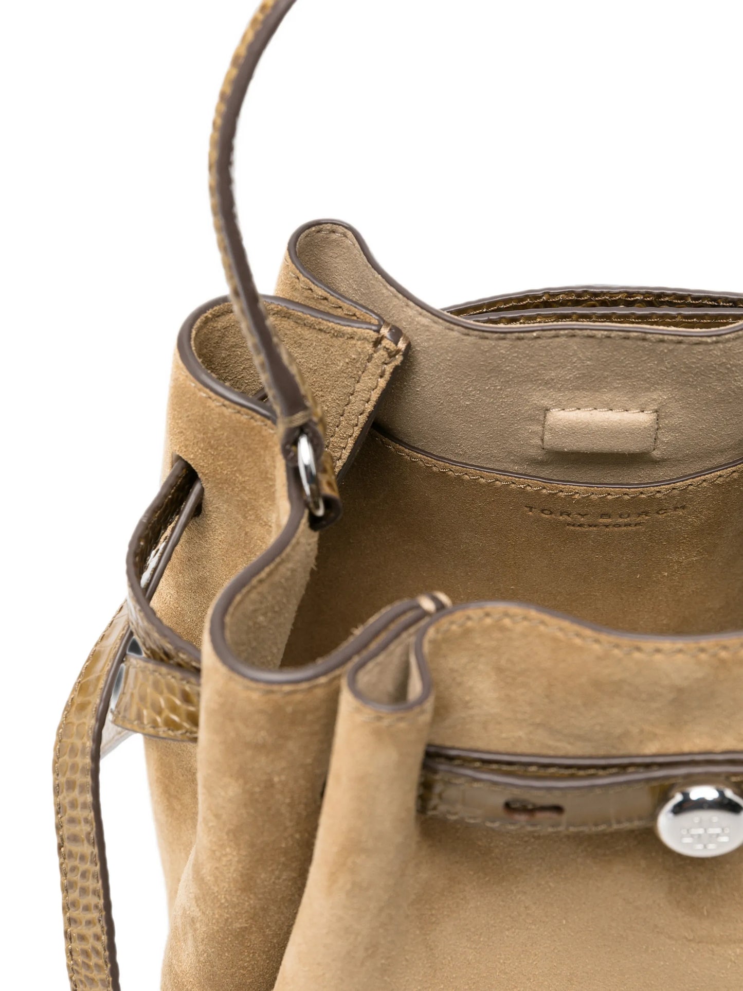 Romy suede bucket bag