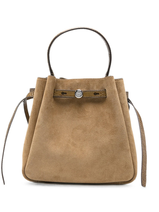 Romy suede bucket bag