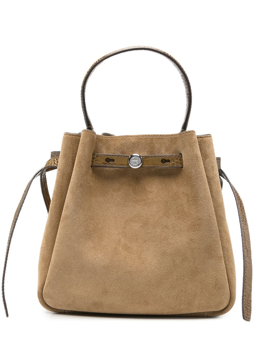 Romy suede bucket bag