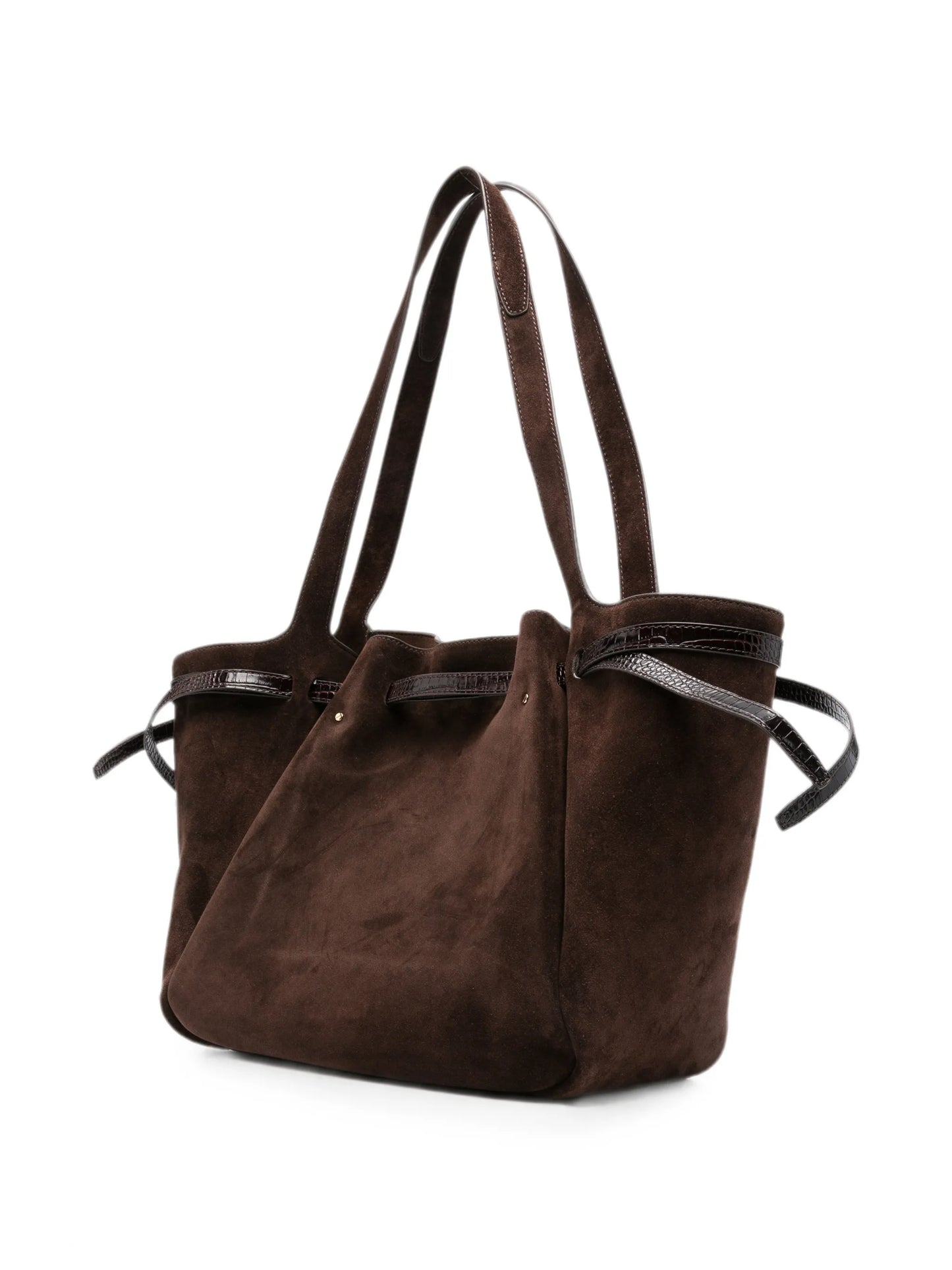 Romy suede shoulder bag