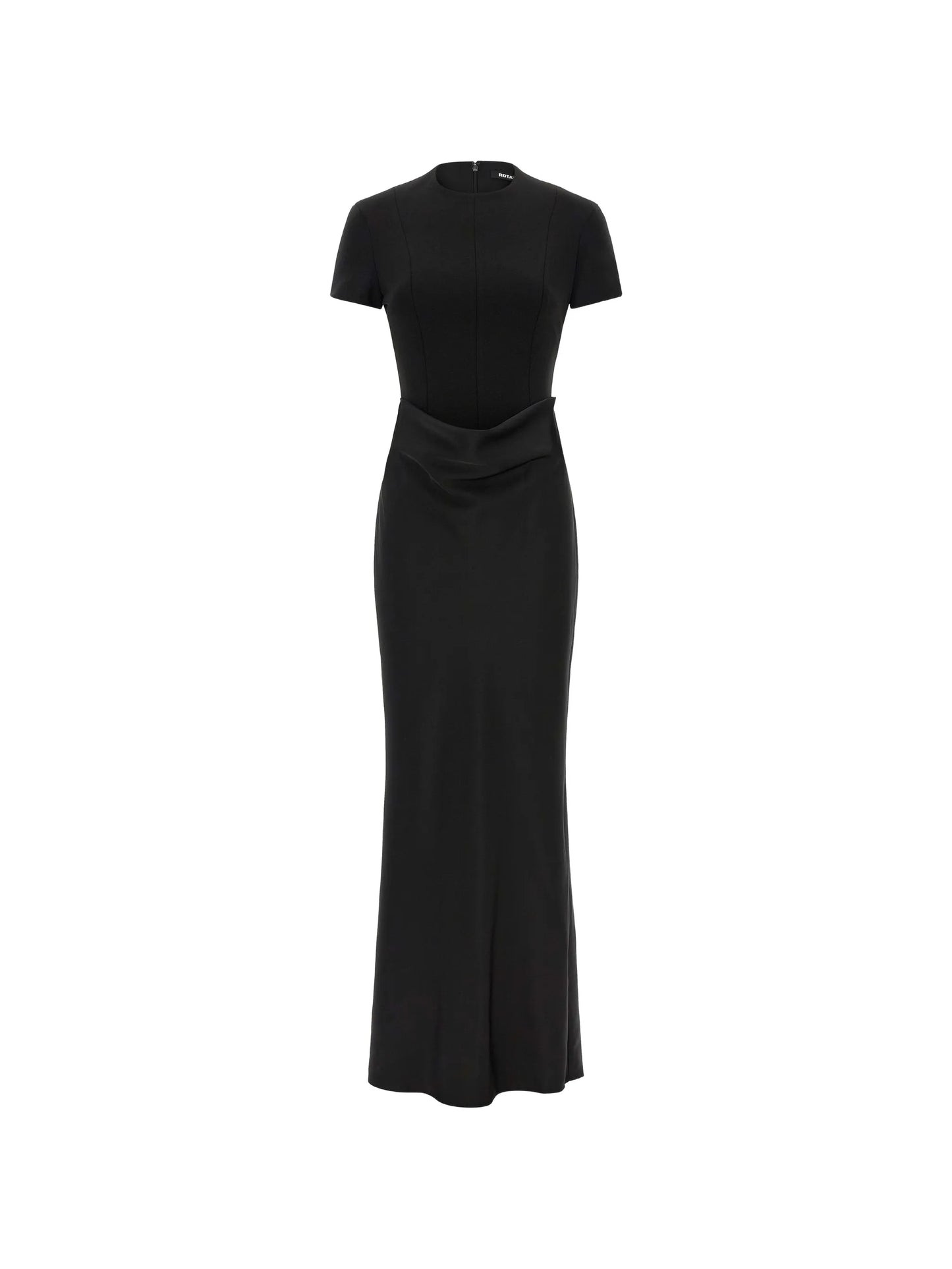 draped panelled maxi dress