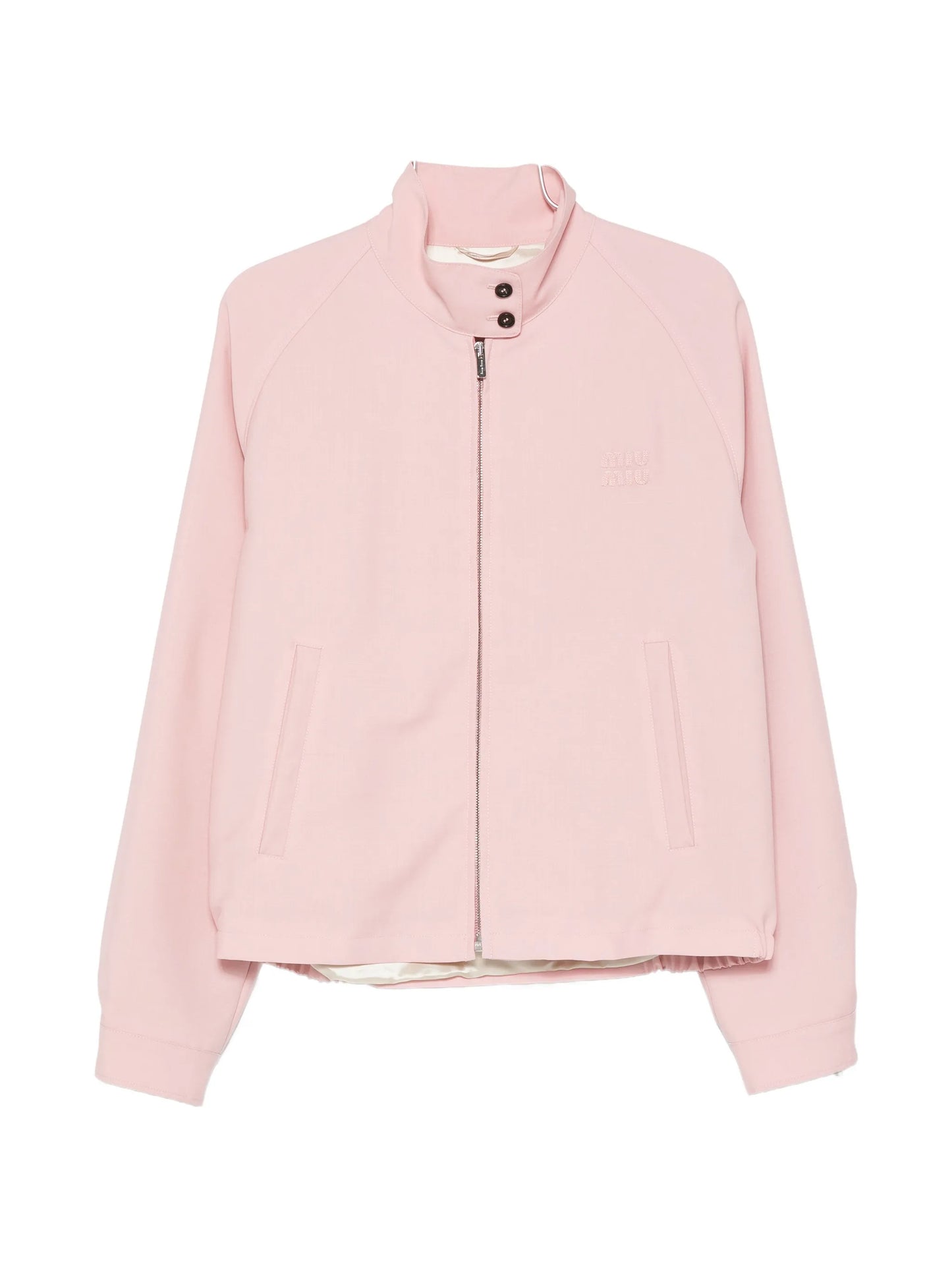 logo-embroidered jacket