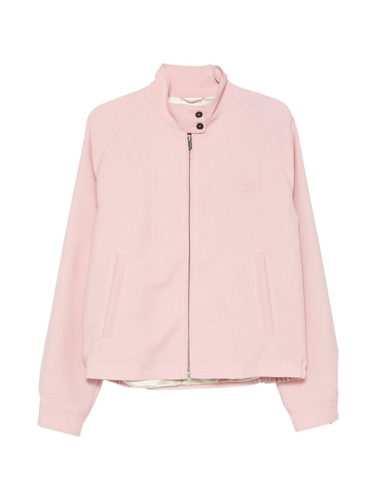 logo-embroidered jacket