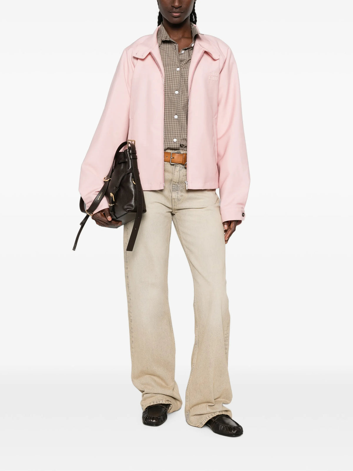 kid mohair blouson jacket