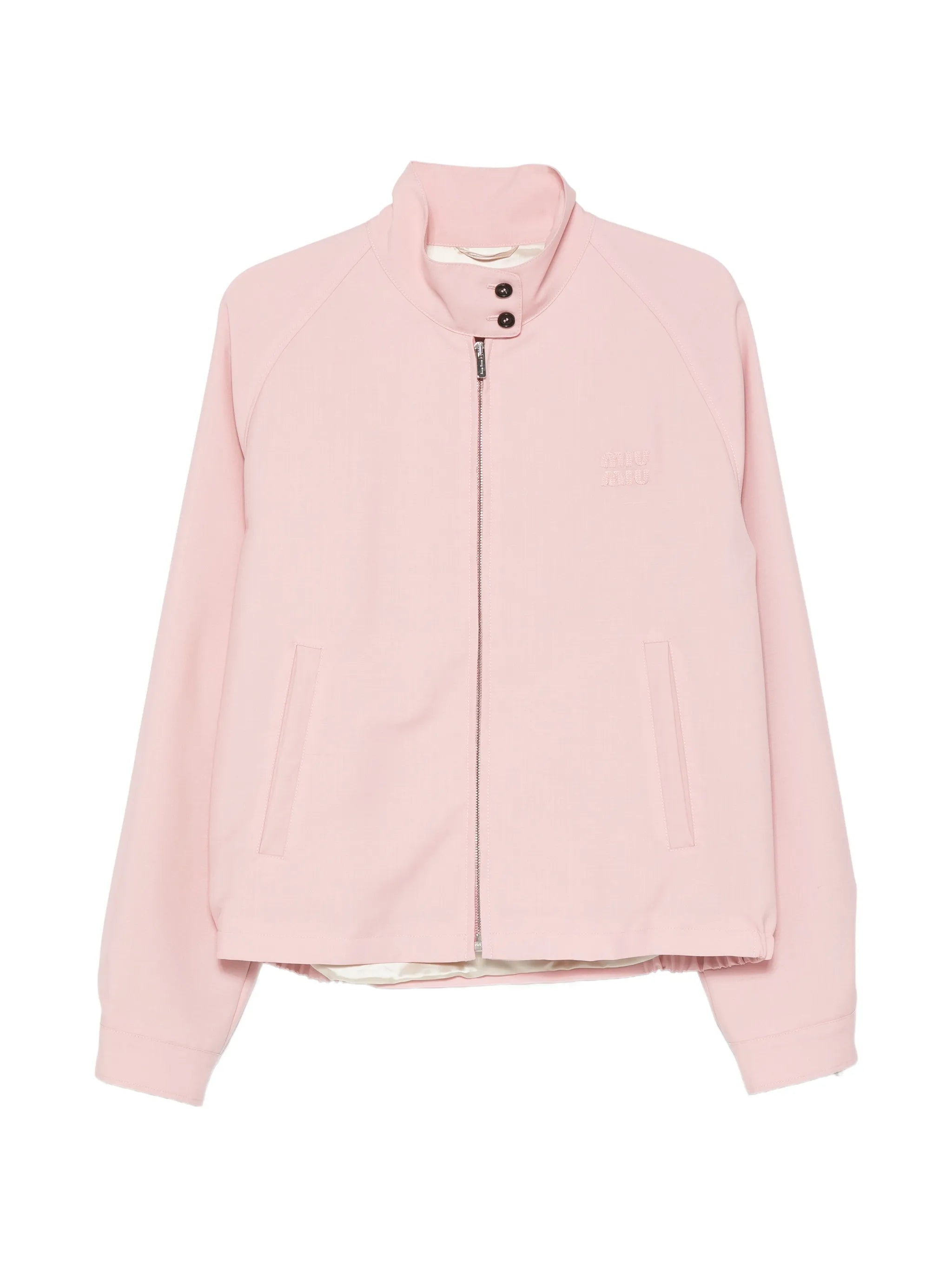logo-embroidered jacket