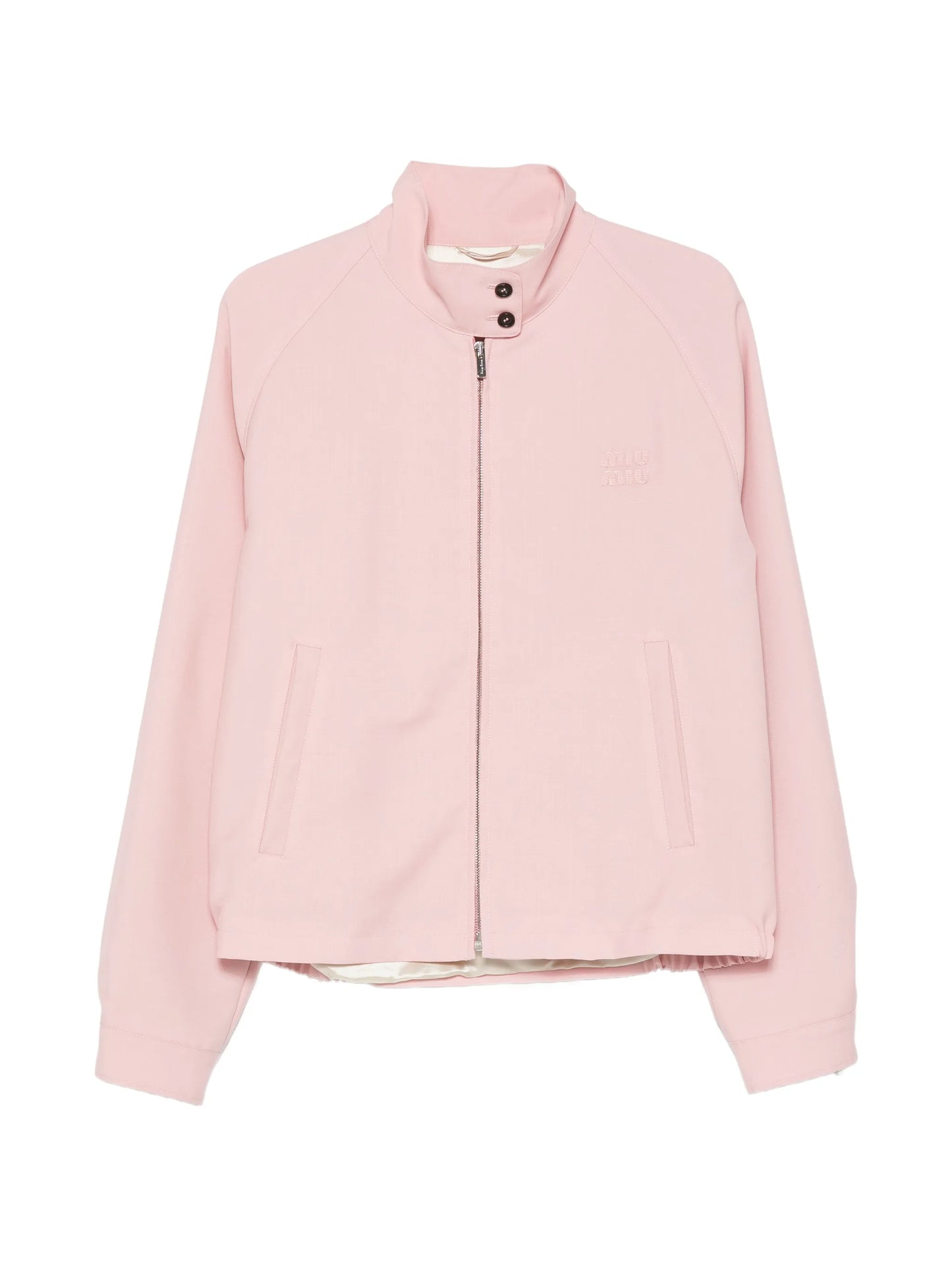 logo-embroidered jacket