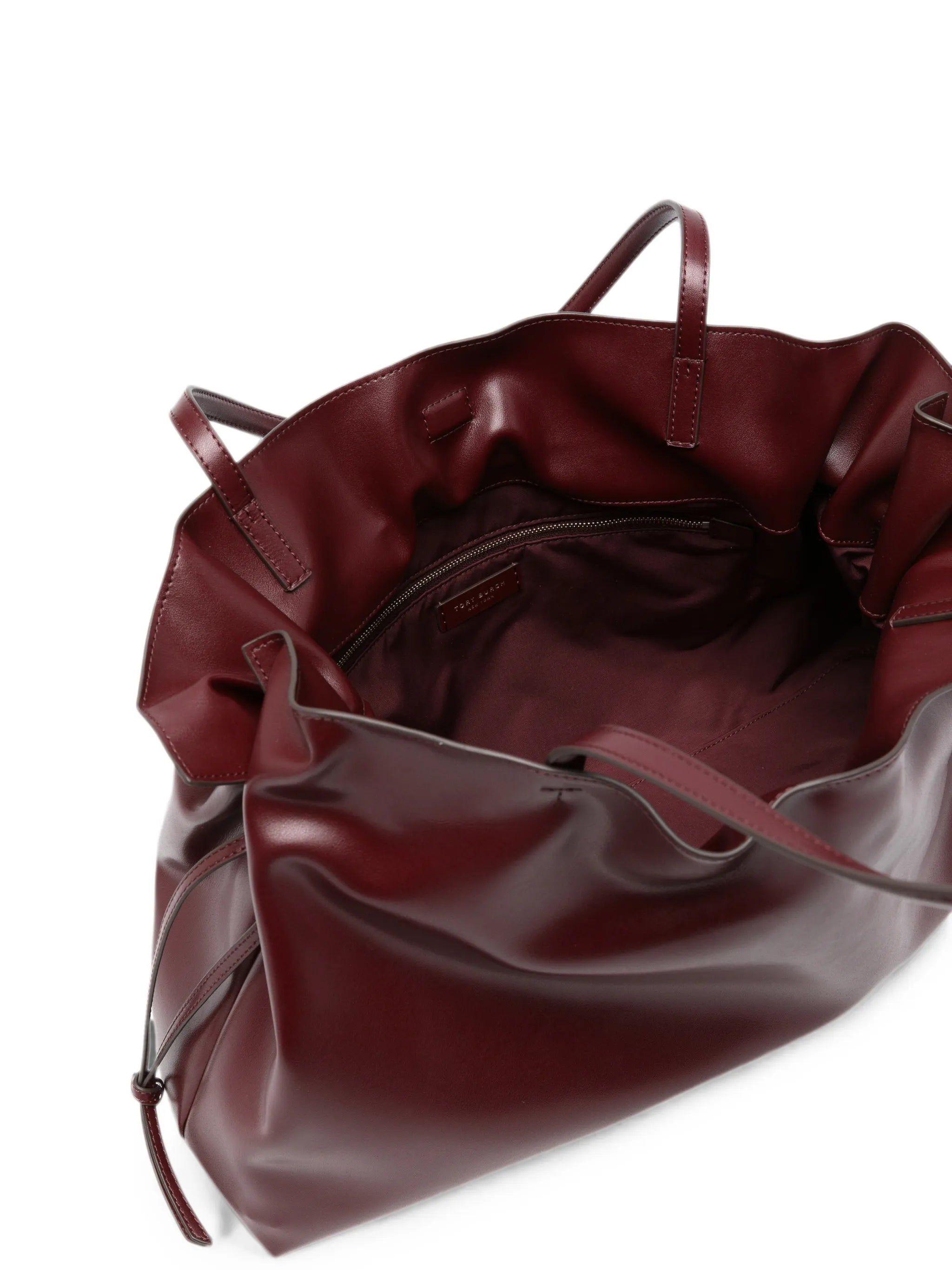 Ella logo-debossed tote bag
