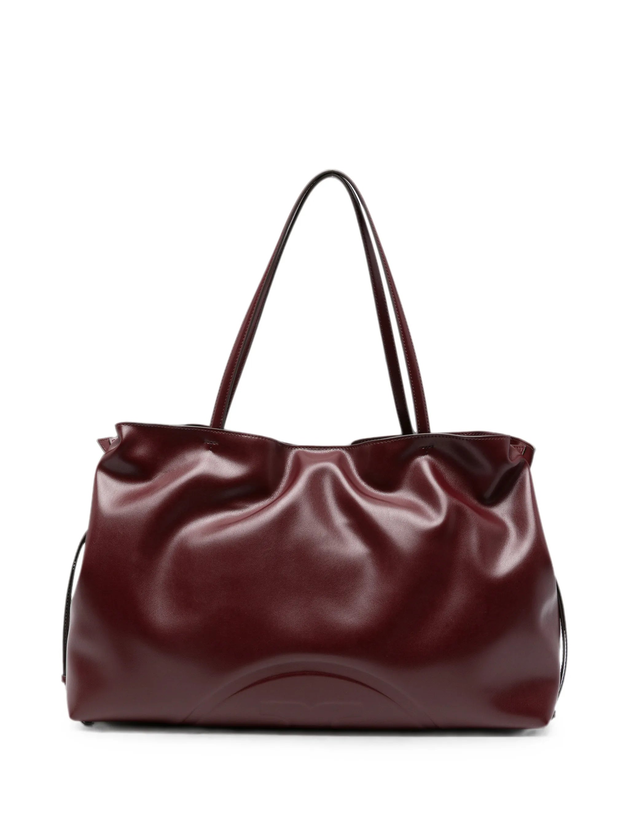 Ella logo-debossed tote bag