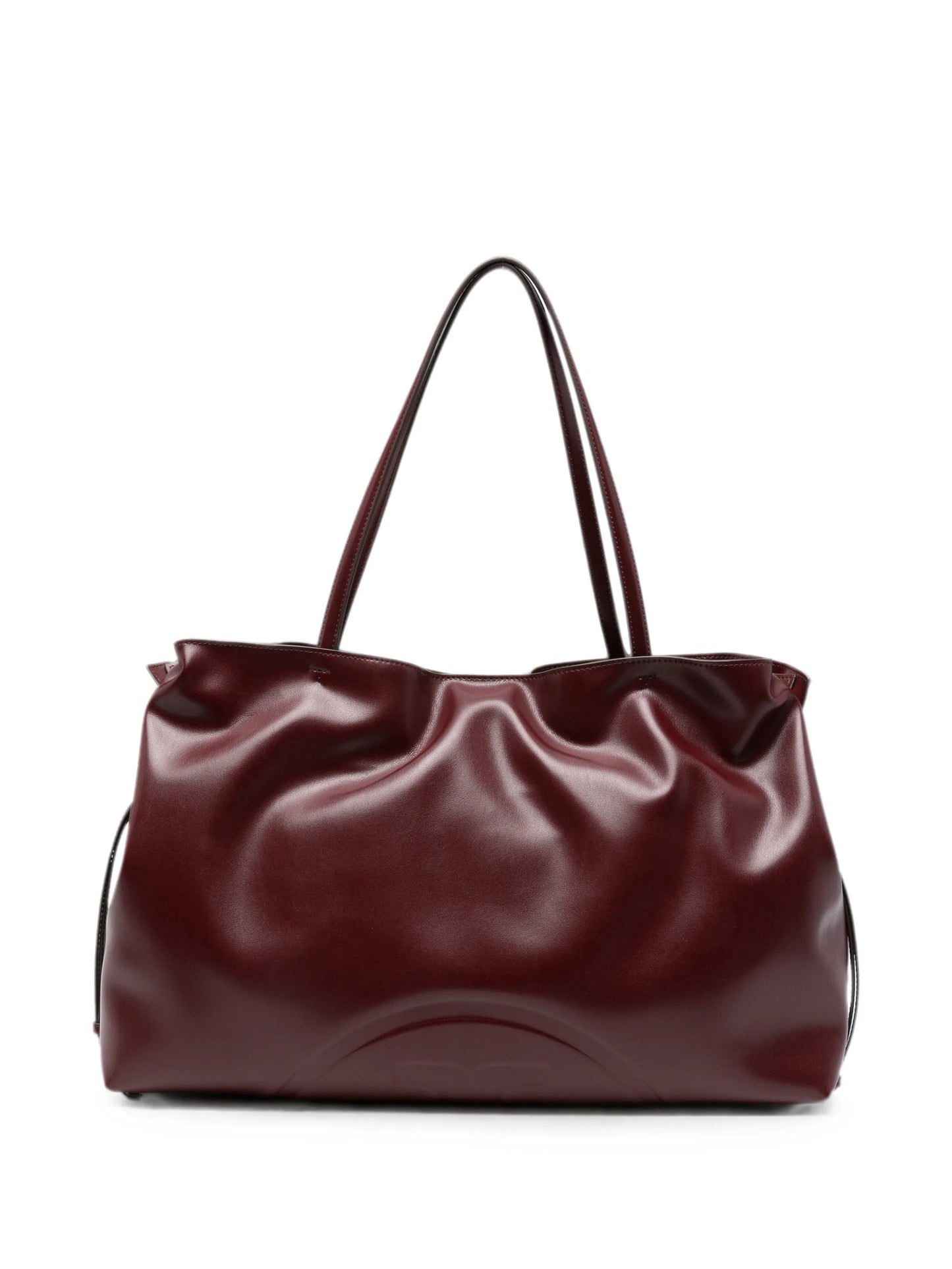 Ella logo-debossed tote bag